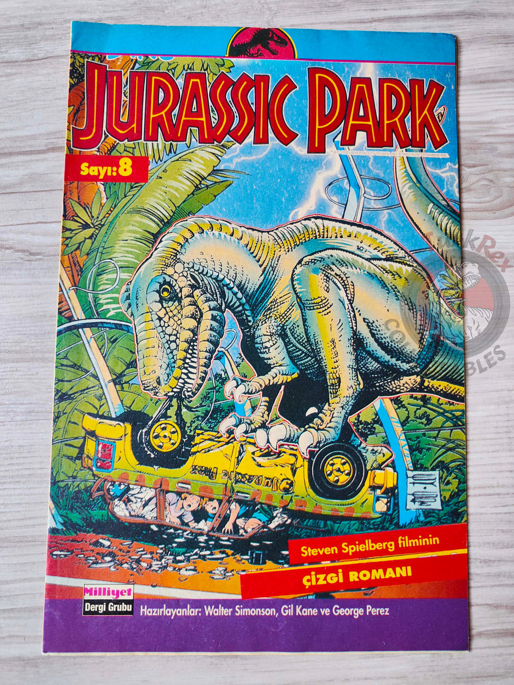 Jurassic Park #8 Turkish Edition Comic Turkey Topps Spielberg