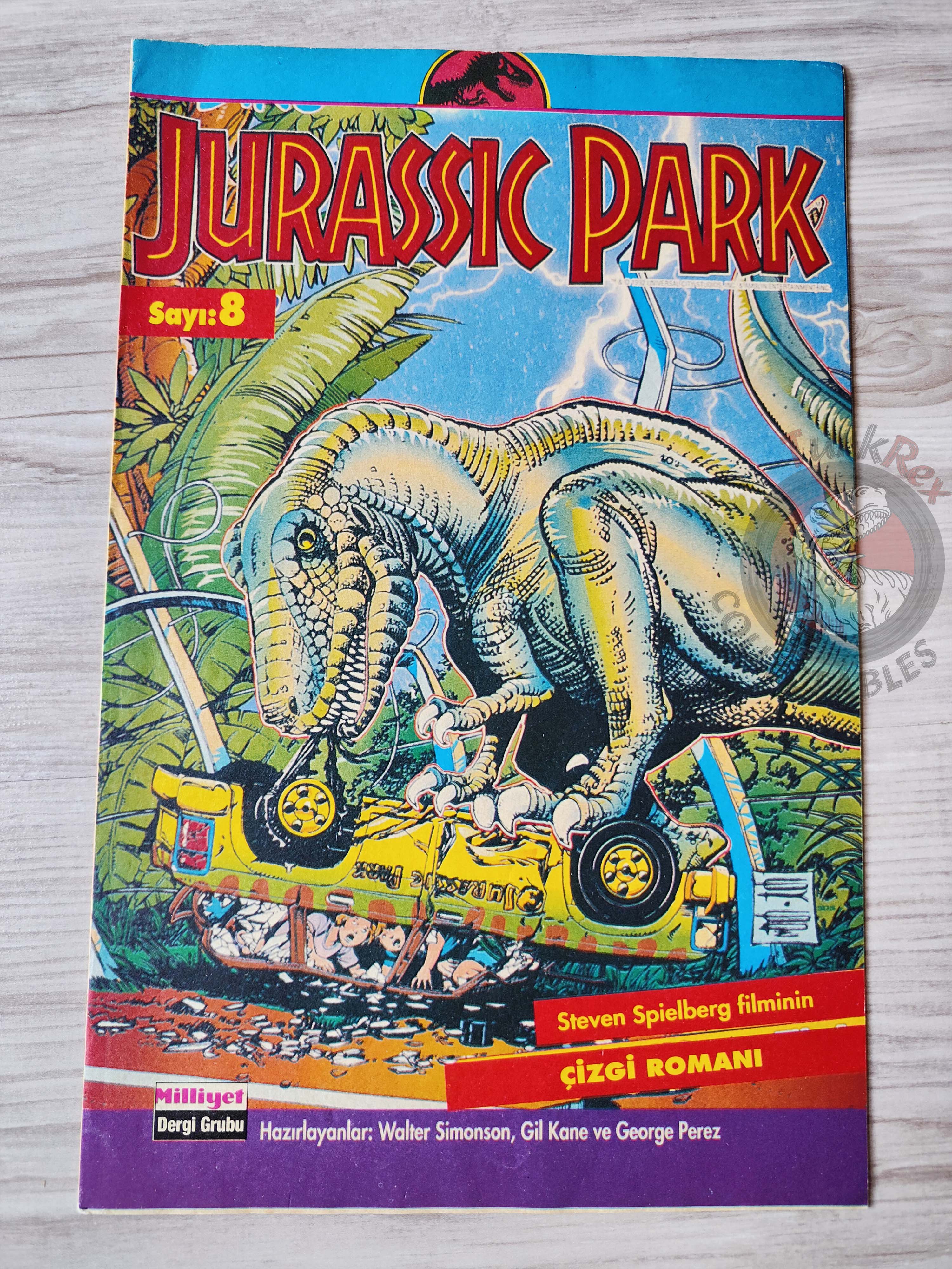 Jurassic Park #8 Turkish Edition Comic Turkey Topps Spielberg