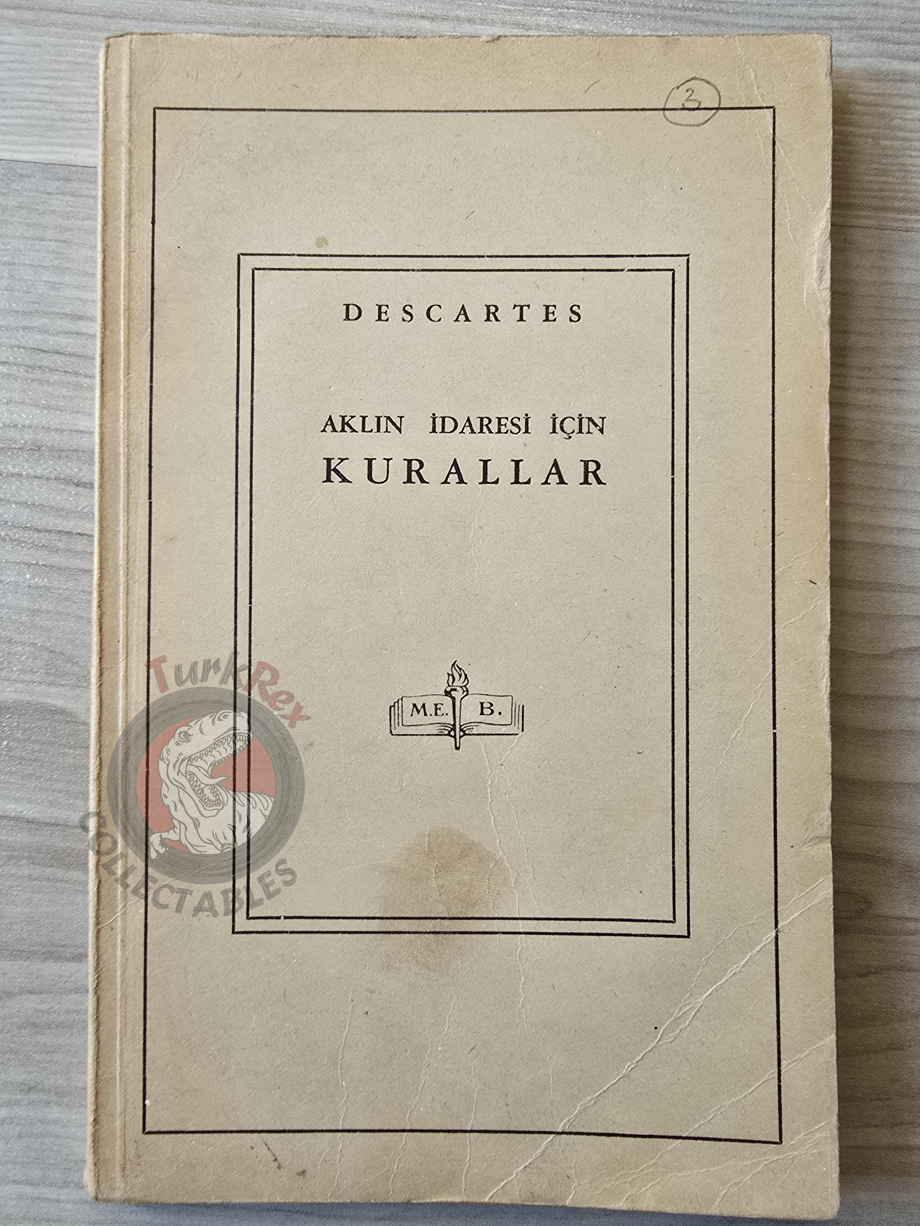 René Descartes – Rules for the Direction of the Mind 1945 1st Turkish Book Turkey