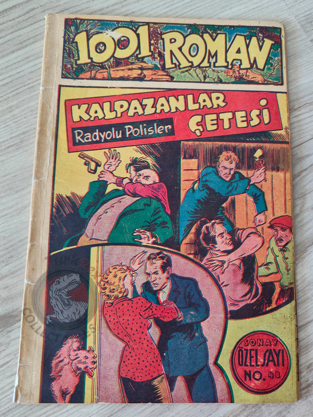 1001 Roman 1943 Radio Patrol Charles Schmidt Turkish Comic Mag Turkey