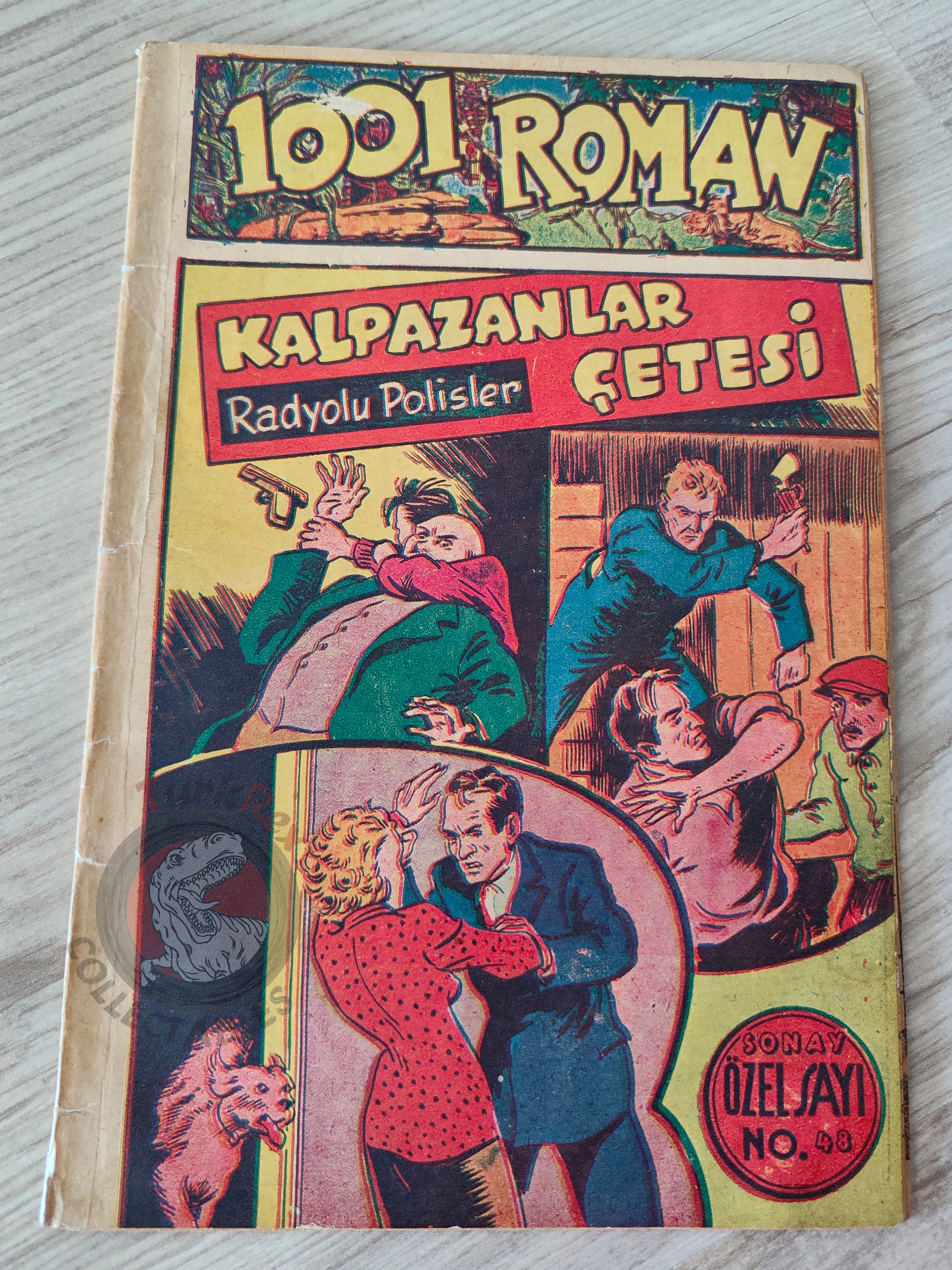 1001 Roman 1943 Radio Patrol Charles Schmidt Turkish Comic Mag Turkey
