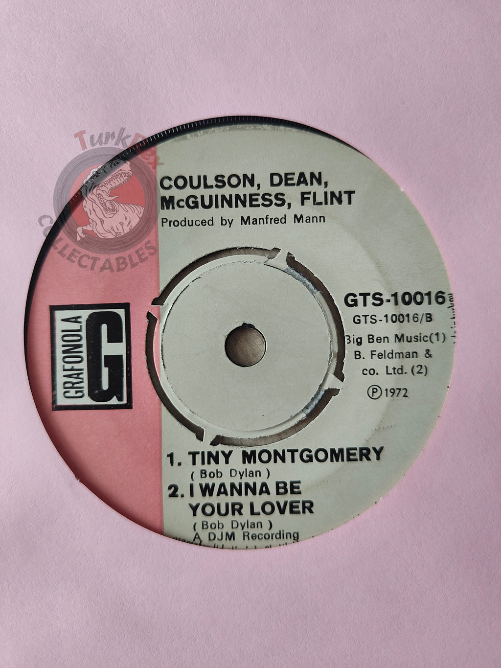 McGuinness Flint – Lay Down Your Weary Tune 7" Turkish Pressing Vinyl Turkey Edition