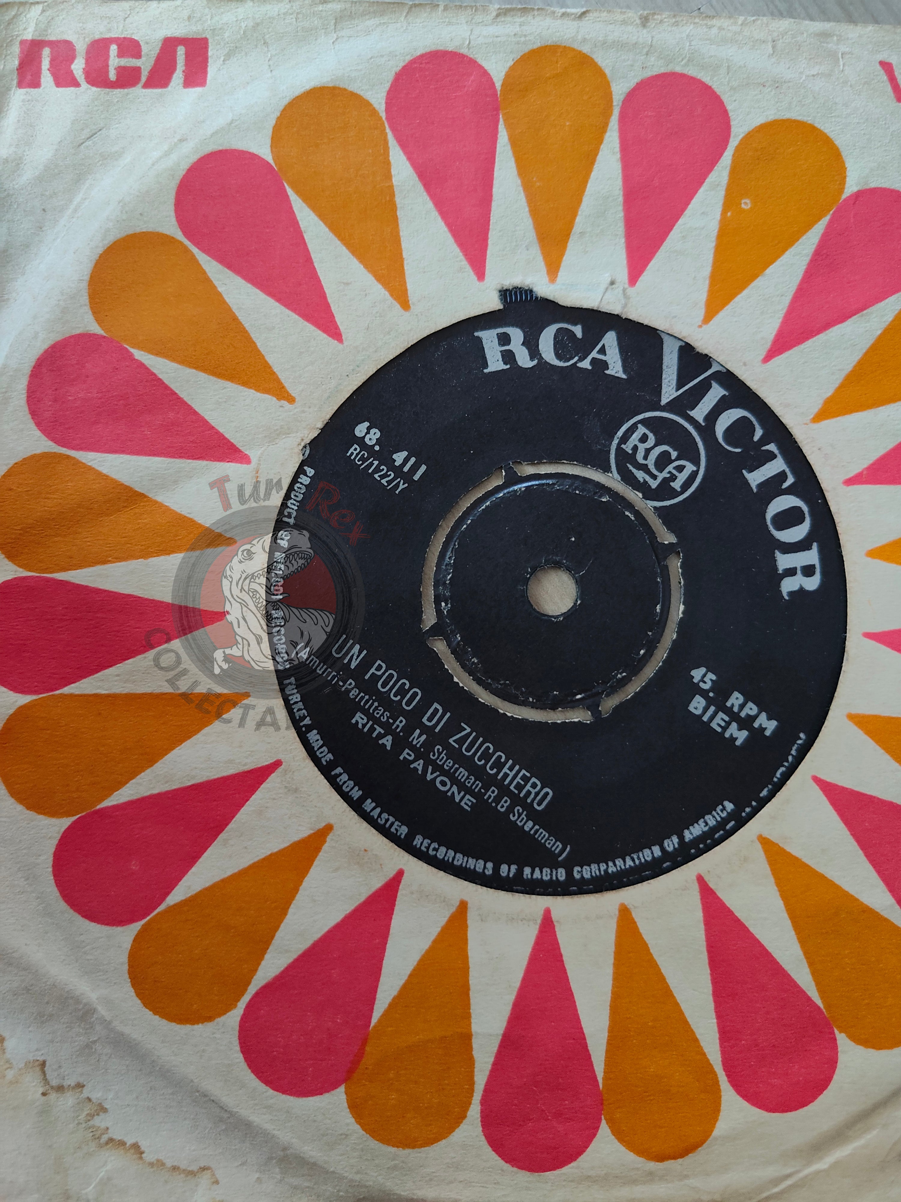 Rita Pavone – I Tre Porcellini 7" Turkish Pressing Vinyl Turkey Edition