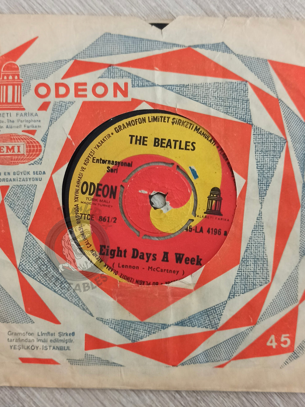 The Beatles – Eight Days A Week 7" Turkish Pressing Vinyl Turkey Edition