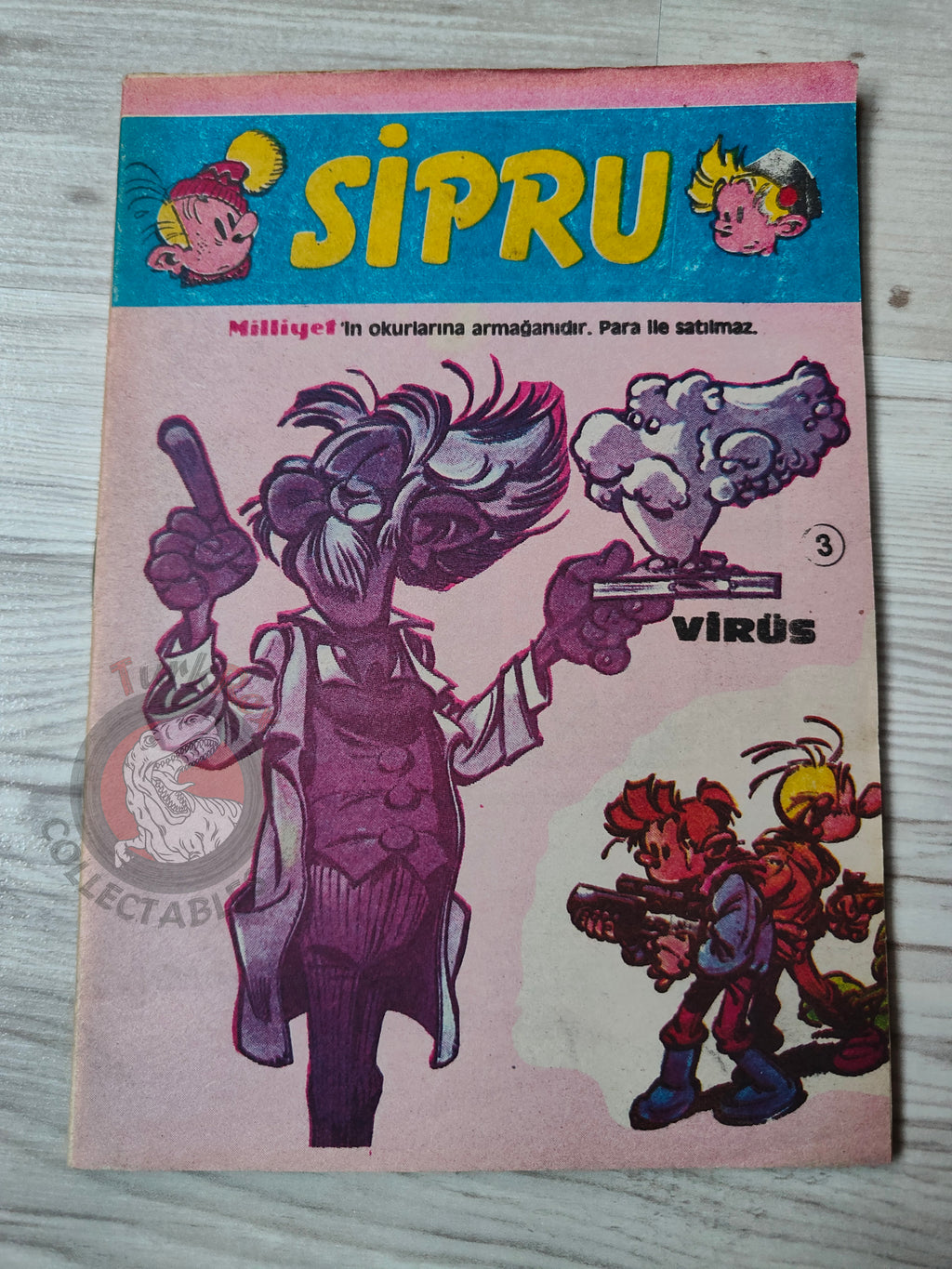 Spirou & Fantasio #3 Virus 1989 Turkish Comic Turkey