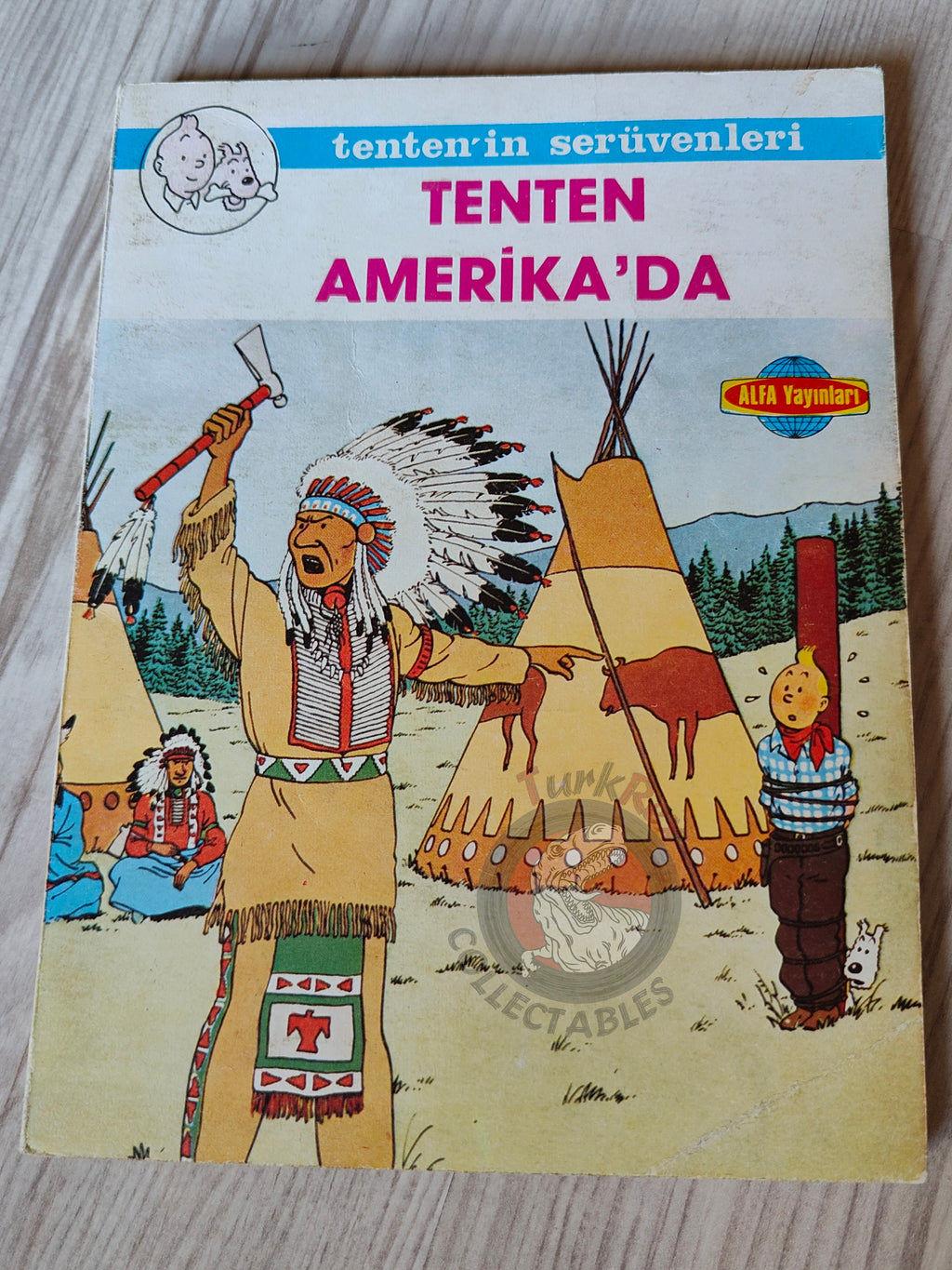Tintin – Tintin in America mid 1980s Turkish Edition Comic Turkey 2