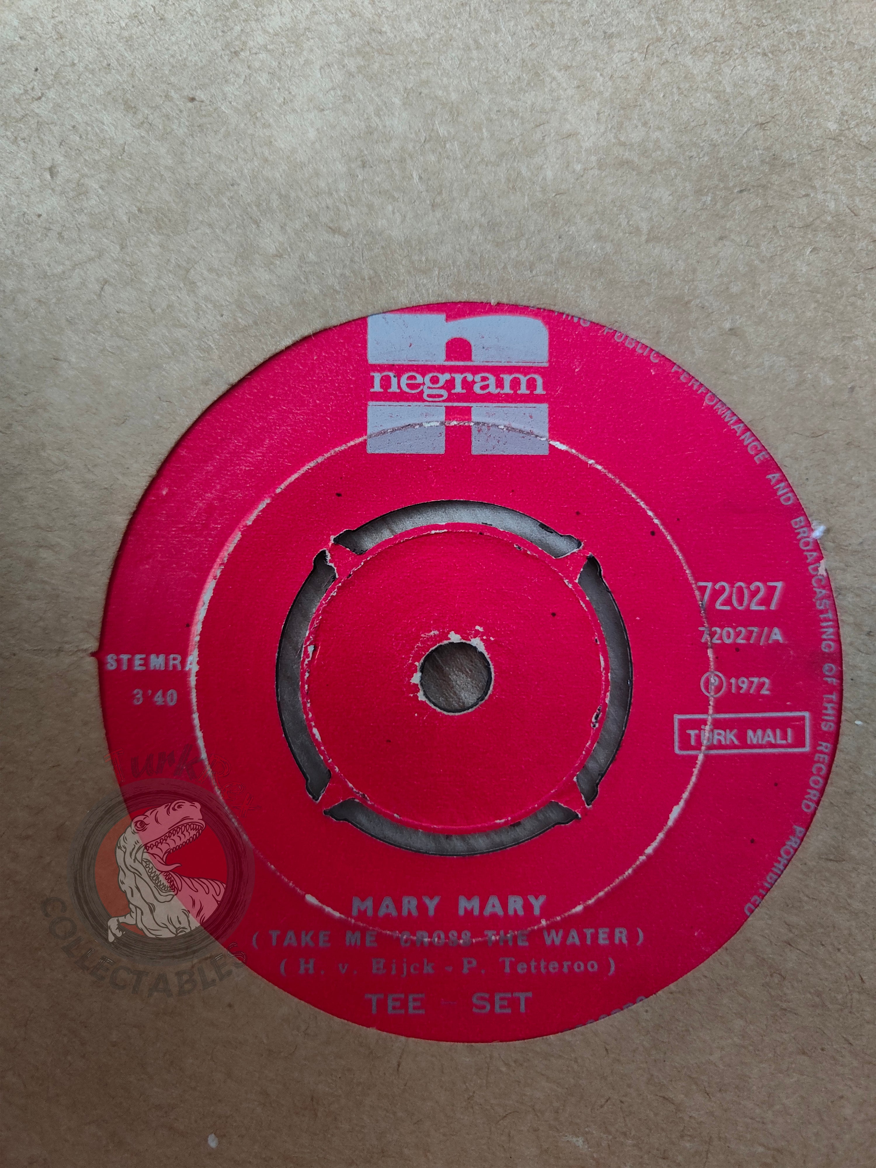 Tee-Set – Mary Mary 7" Turkish Pressing Vinyl Turkey Edition