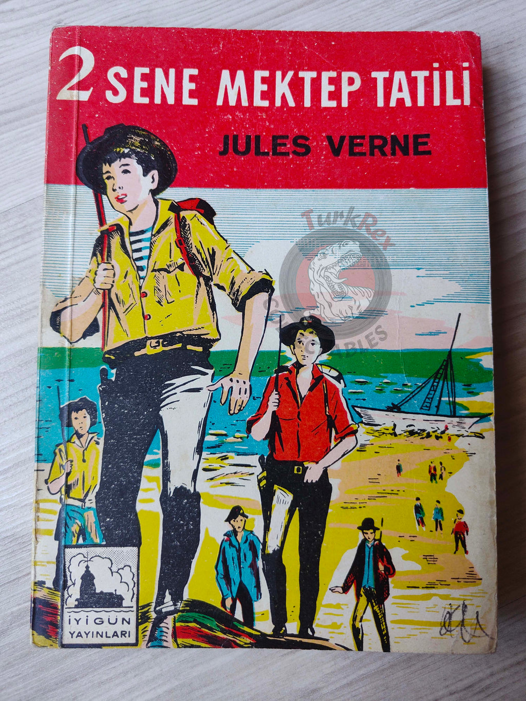 Jules Verne –  Two Years Vacation 1965 Turkish Book Turkey Illustrated