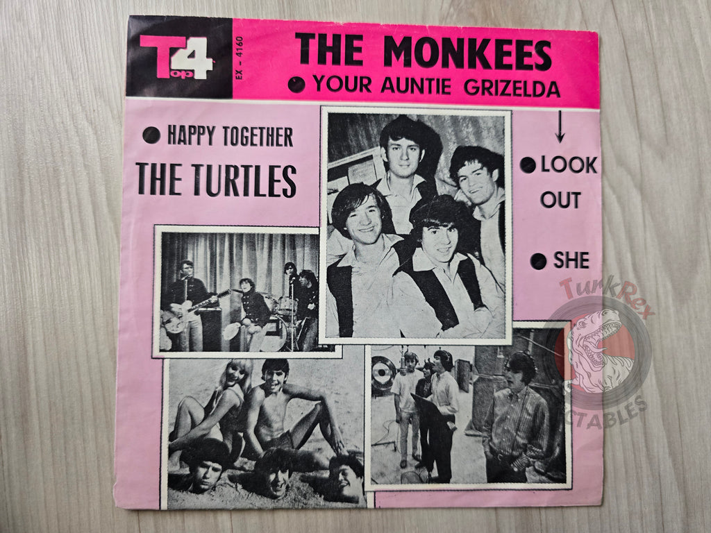 The Monkees / The Turtles 7" Iran Pressing Cover Only Iranian Edition
