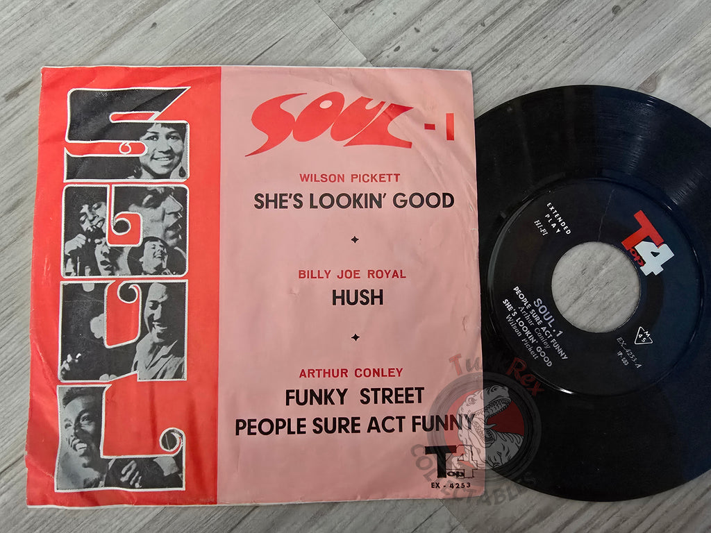 Soul 1 - Arthur Conley / Wilson Pickett / Billy Joe Royal 7" Iran Pressing Vinyl Iranian Edition