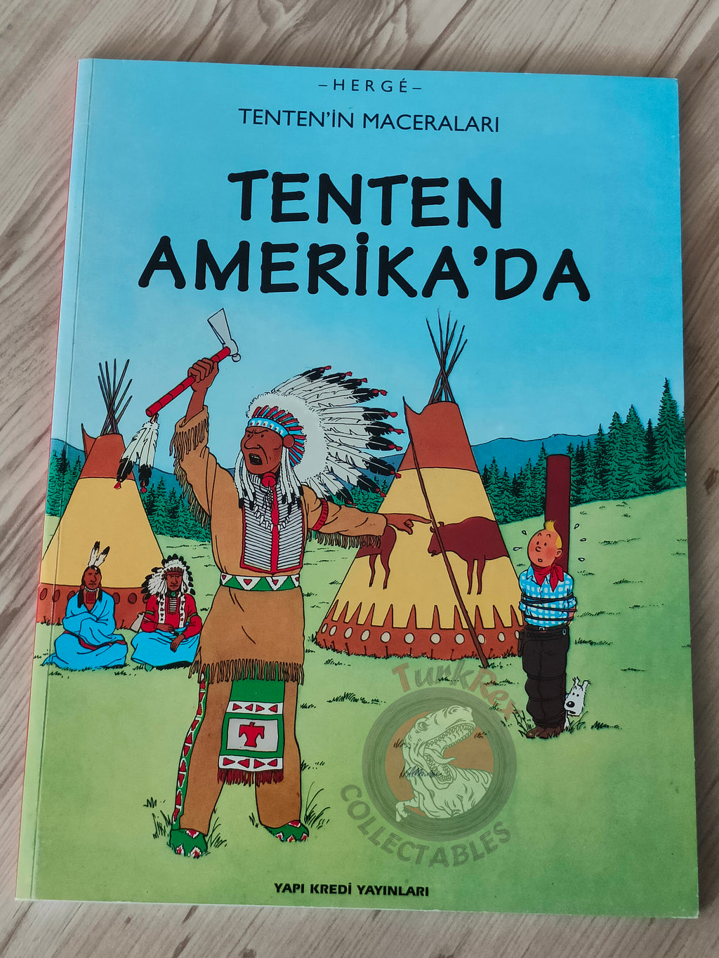 Tintin – Tintin in America 1998 Turkish Edition Comic Turkey 2nd YKY