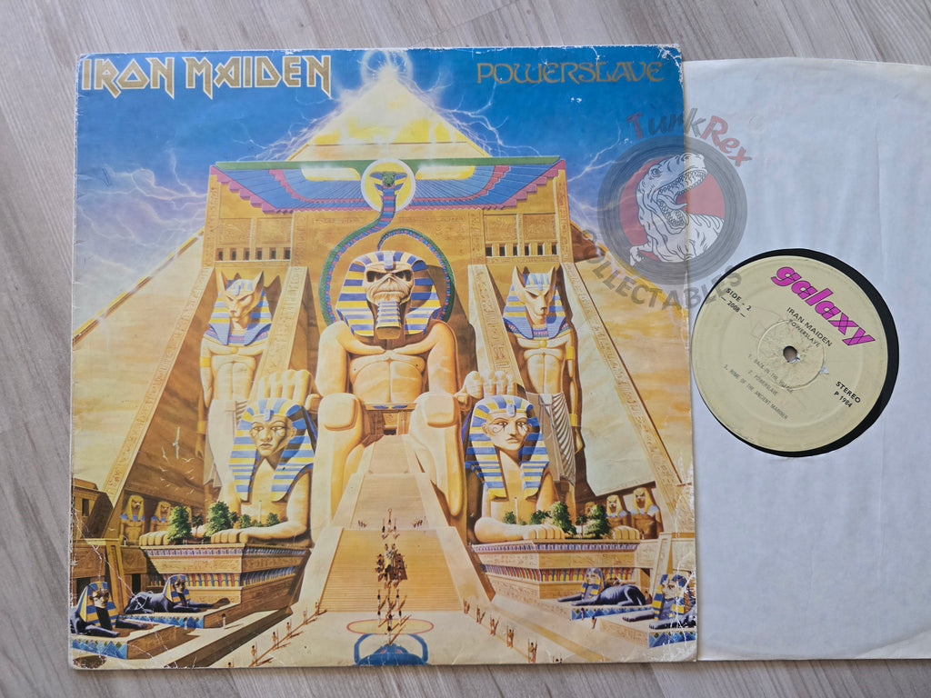 Iron Maiden - Powerslave Turkish Pressing Vinyl Turkey Edition Missprint