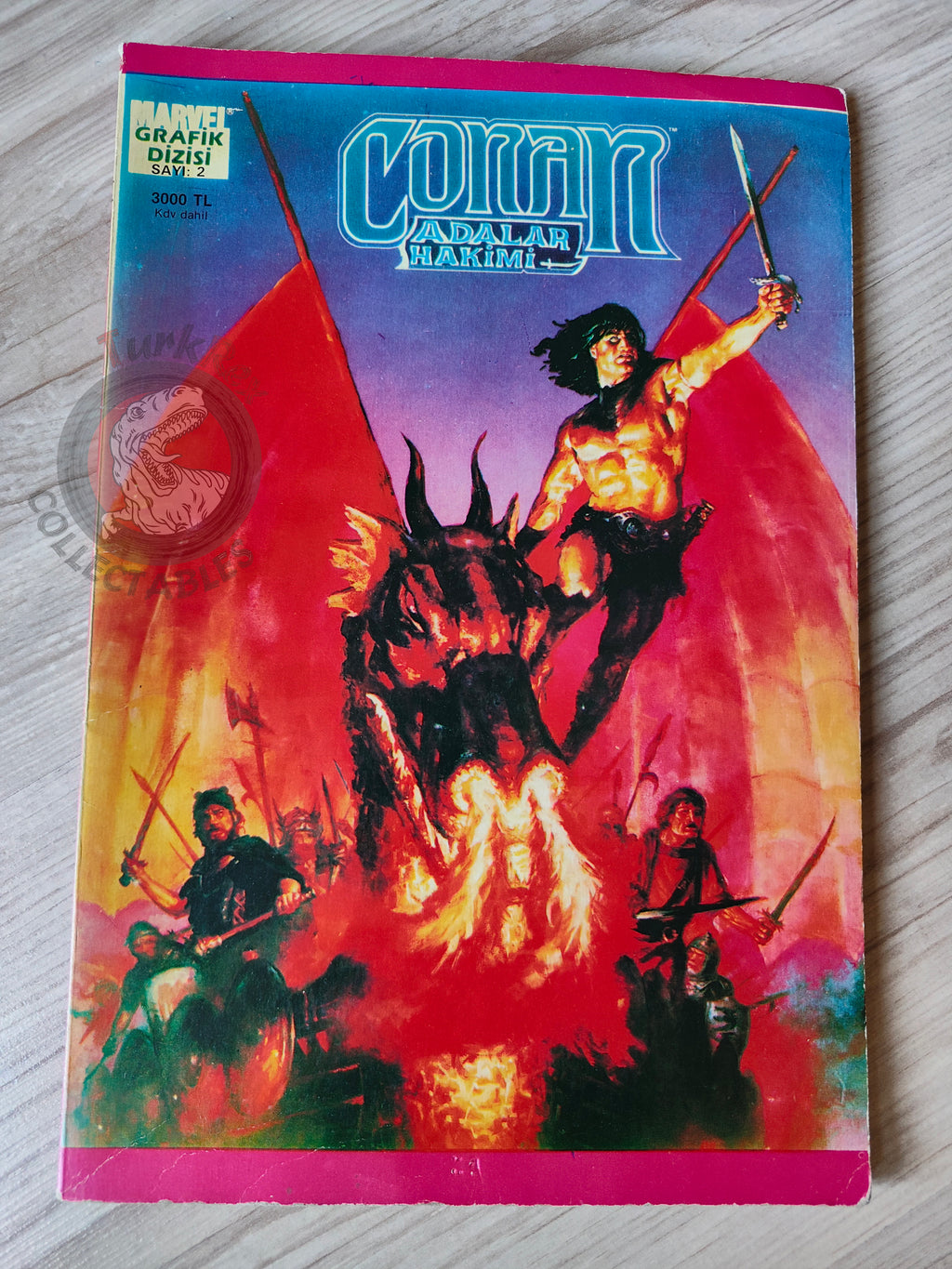 Conan of the Isles 1989 Marvel Grafik #2 Turkish Comic Turkey