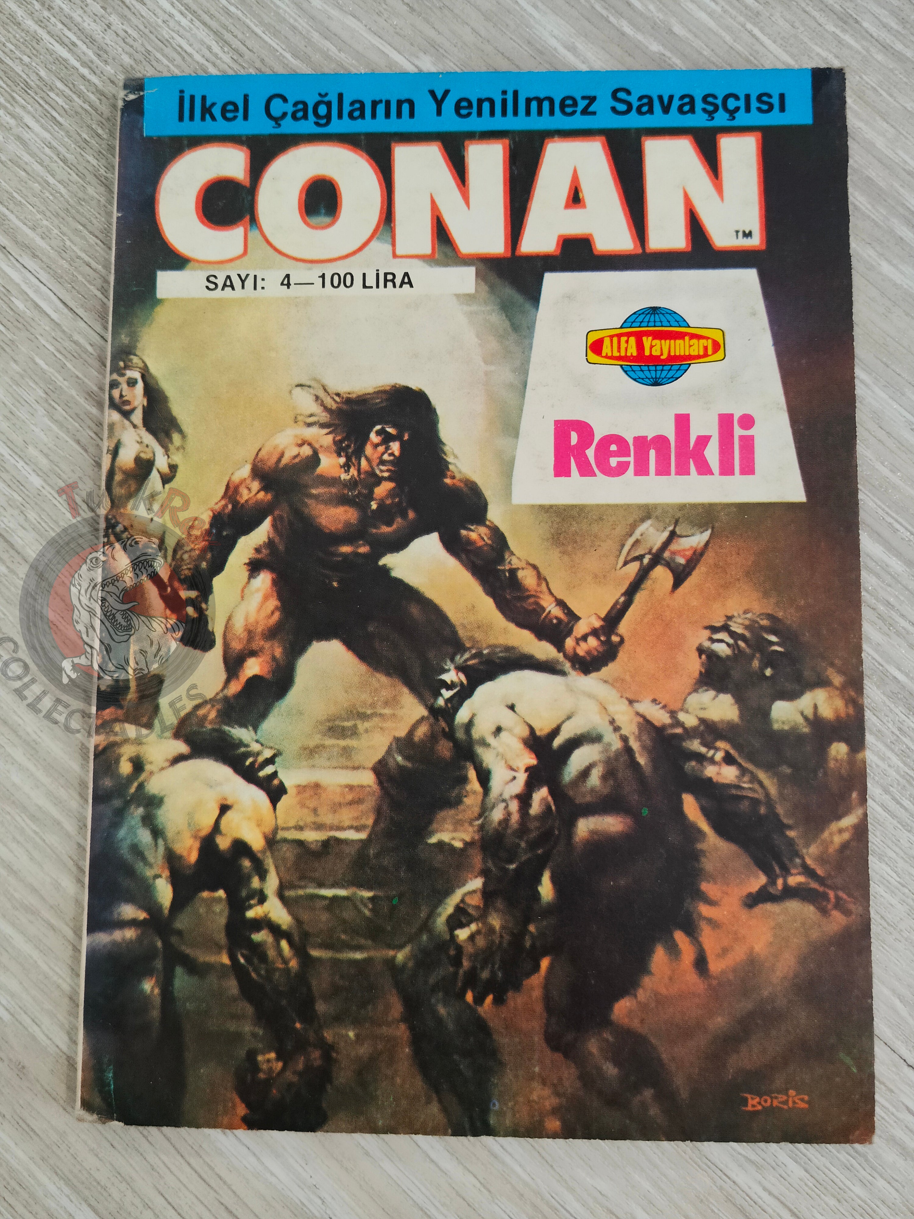 Conan Renkli #4 Turkish Comic Turkey The Savage Sword of #7 CTB #118
