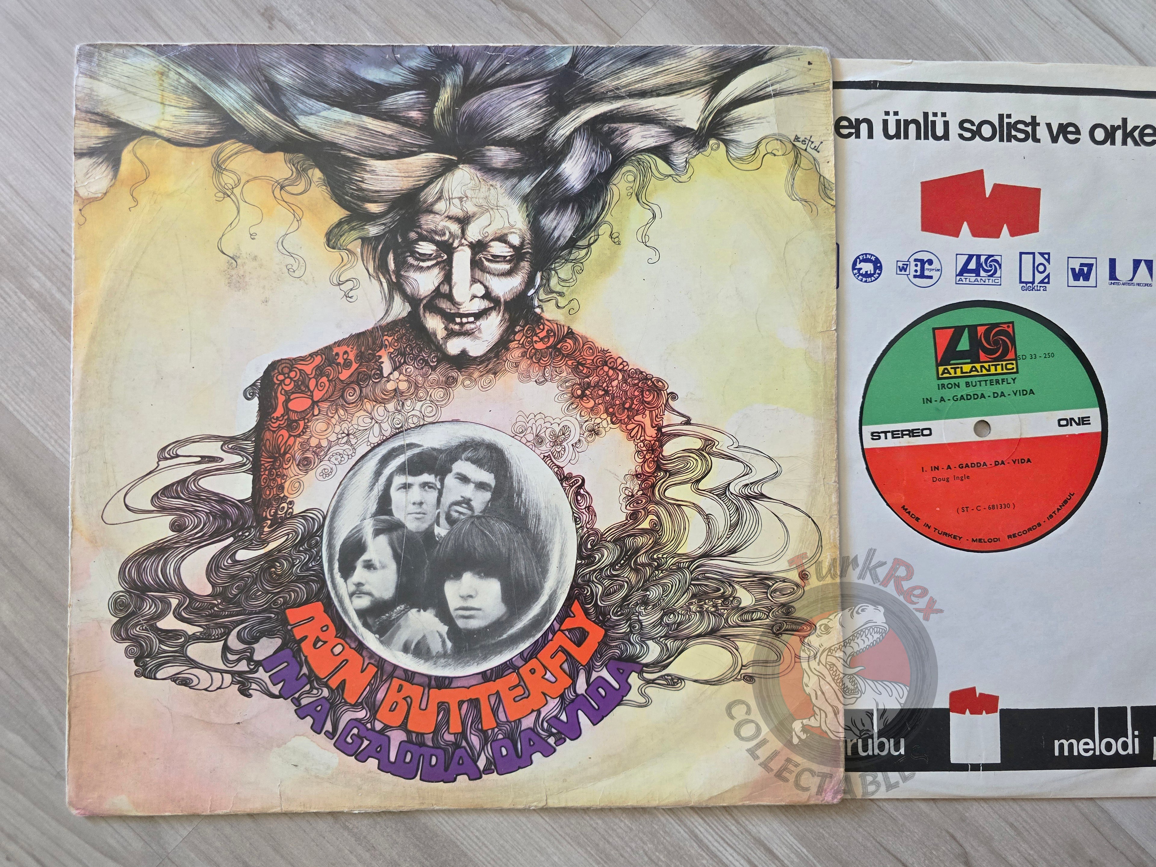 Iron Butterfly – In-A-Gadda-Da-Vida Turkish Pressing Vinyl Turkey Edition