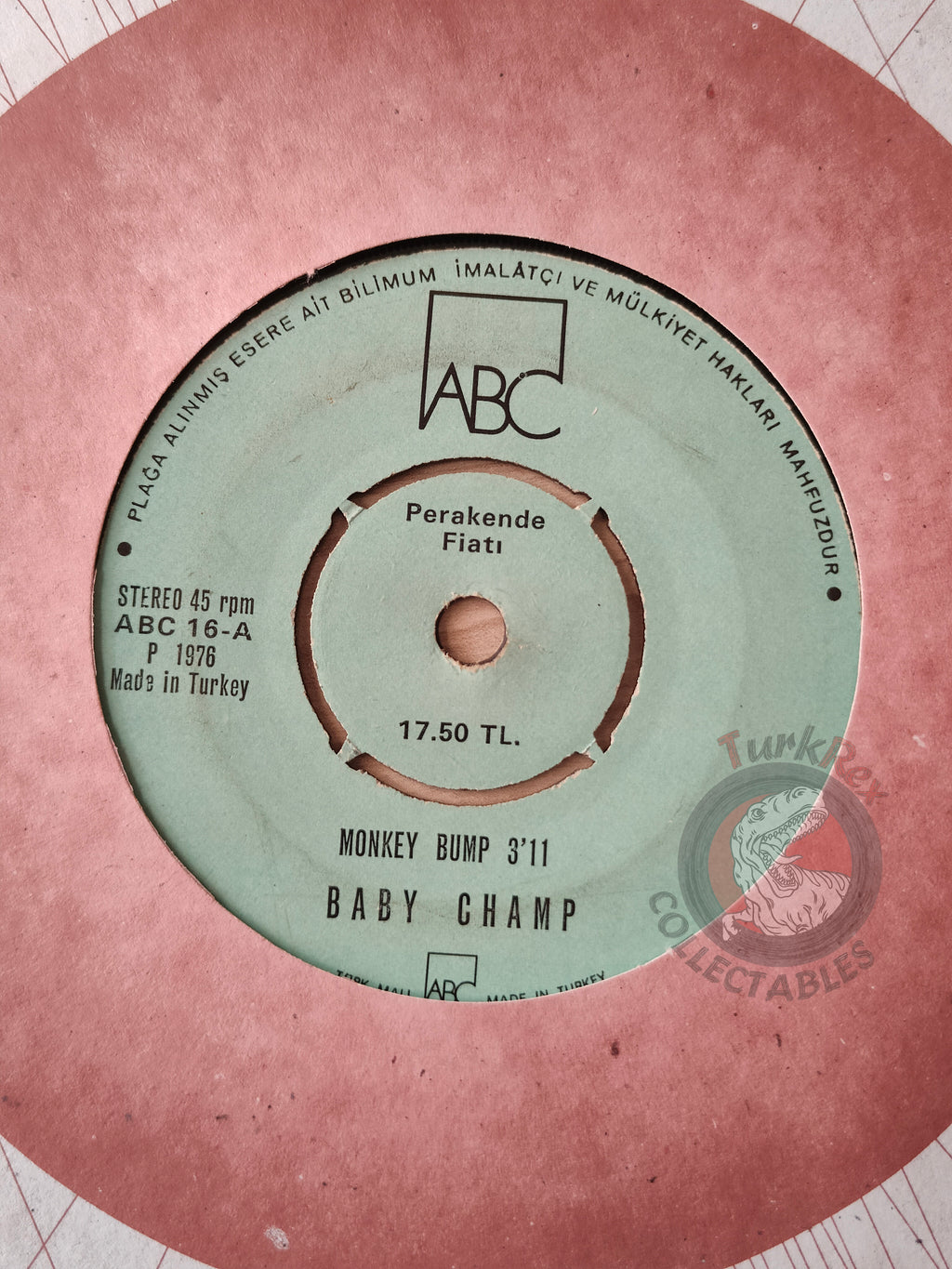 Baby Champ – Monkey Bump 7" Turkish Pressing Vinyl Turkey Edition