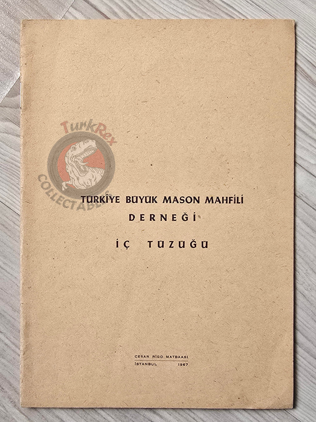 Turkish Freemasonry Internal Regulations of the Lodges 1967 Booklet Masonic Masons of Turkey