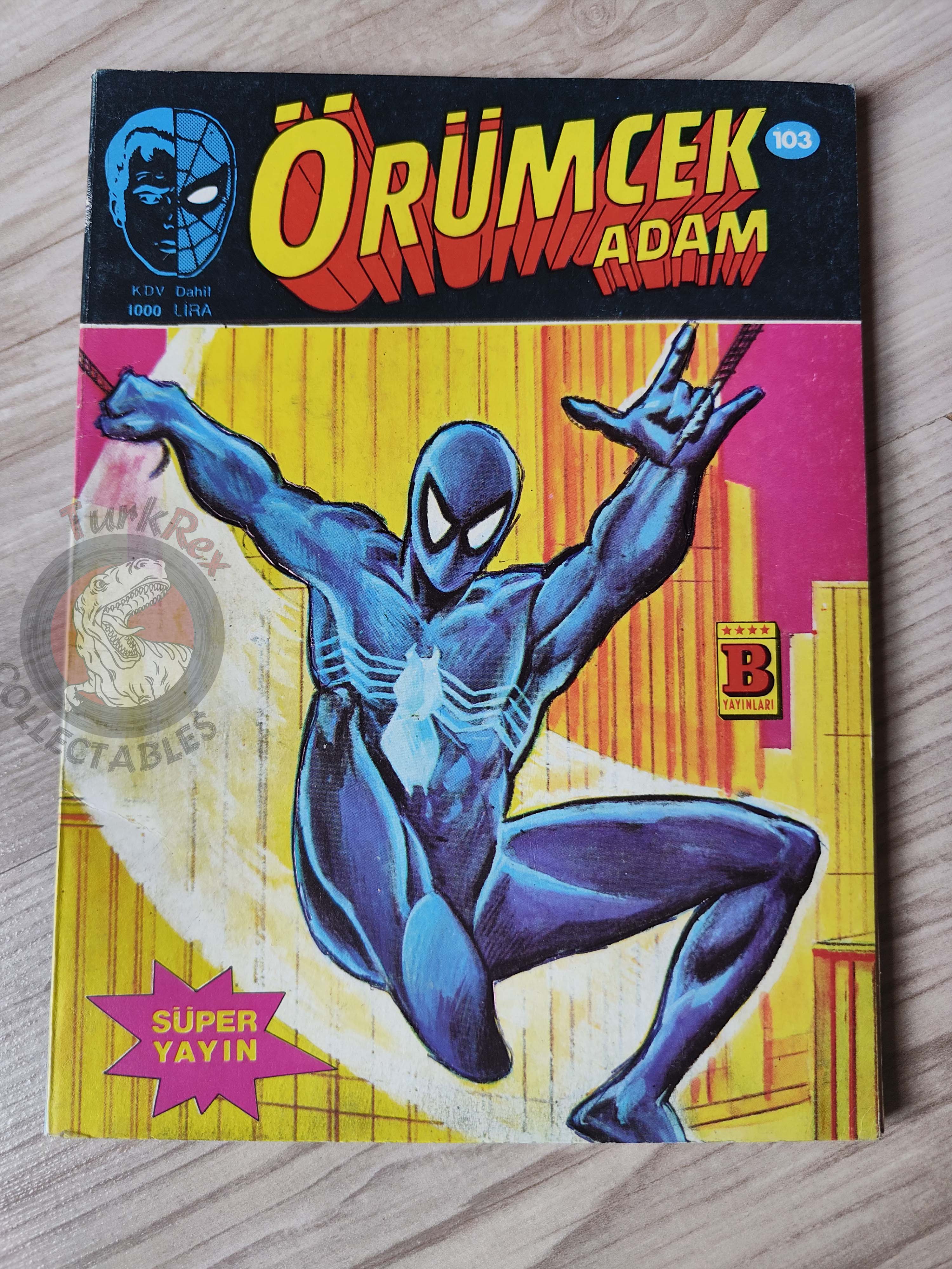 Spider-Man #103 1989 Turkish Comic Turkey Ka-Zar #20 #21 Spectacular Annual #7