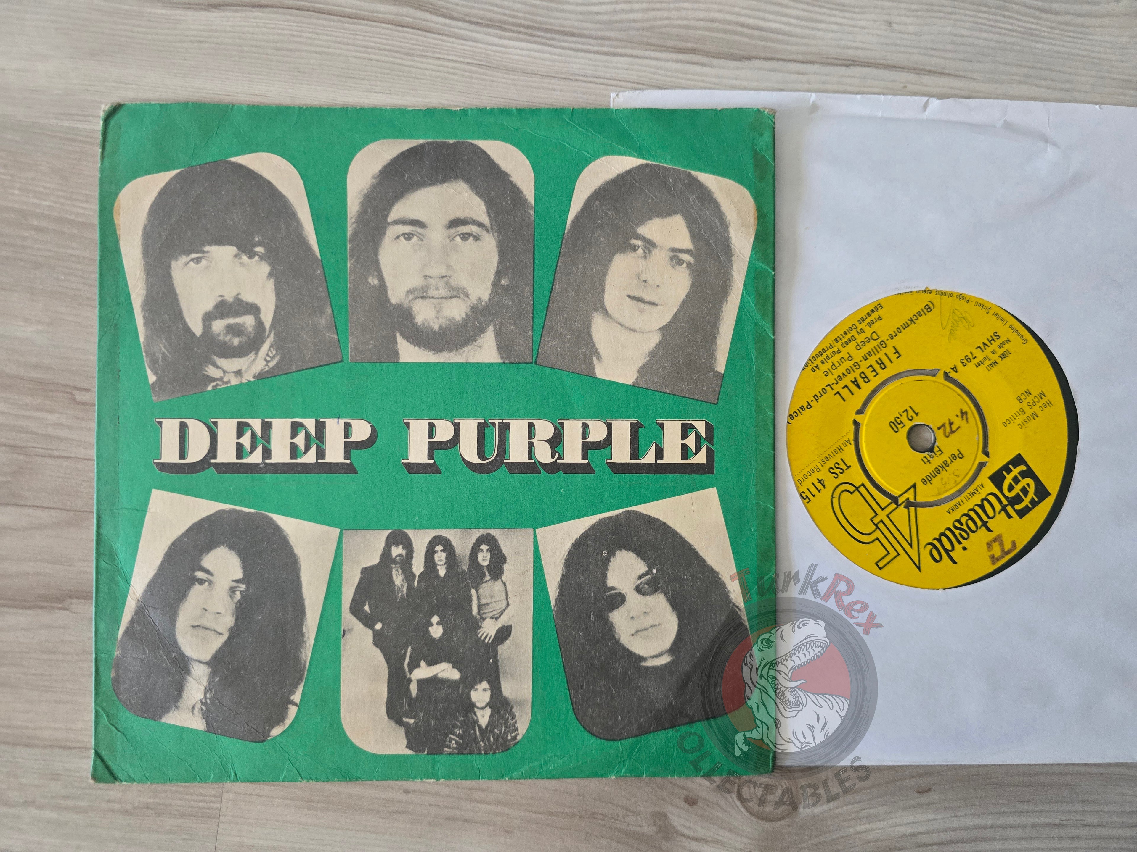 Deep Purple – Child In Time / Fireball 7" Turkish Pressing Vinyl Turkey Edition 2