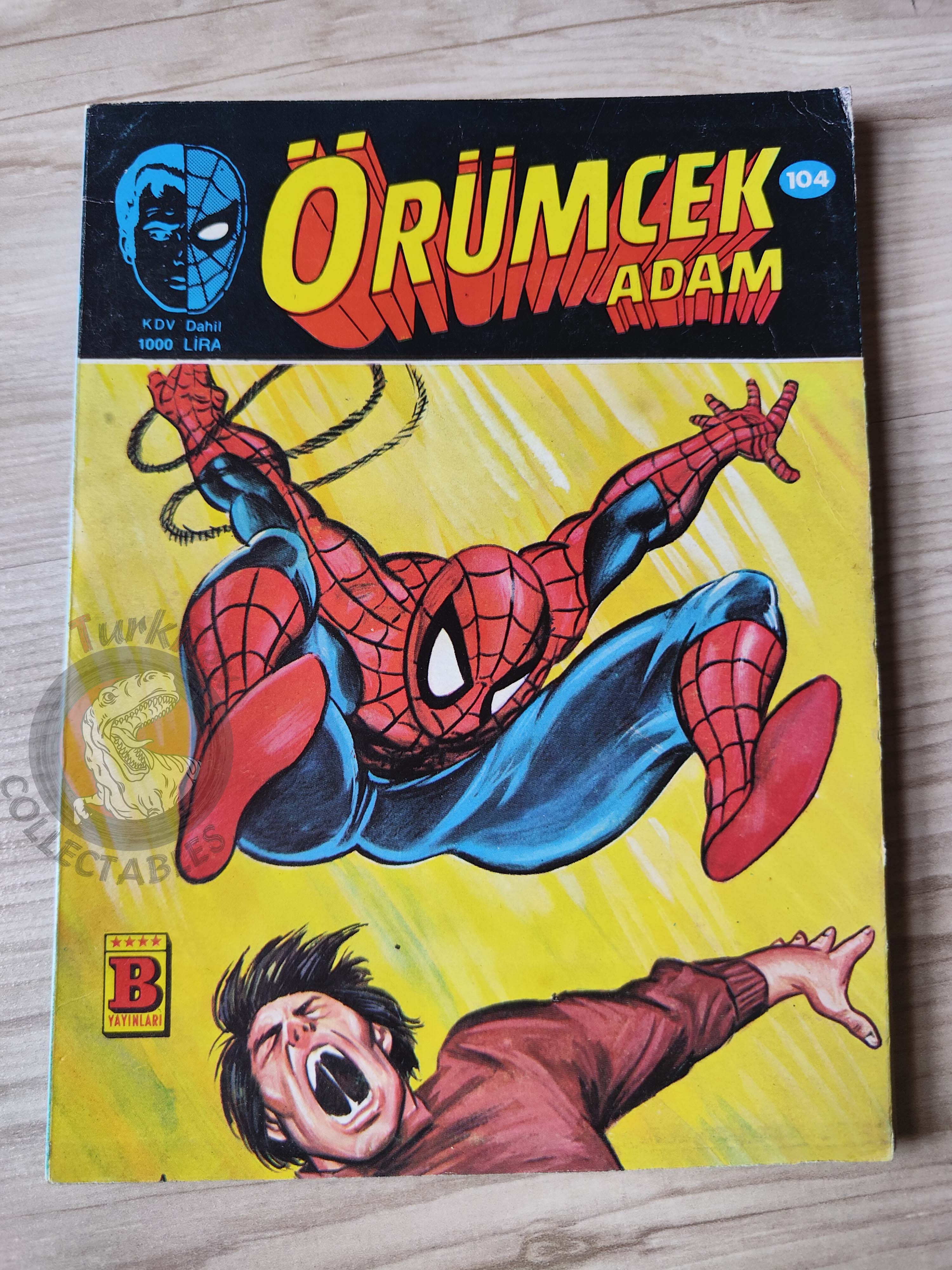 Spider-Man #104 1989 Turkish Comic Turkey Web of #30 Amazing #296 #297 Ka-Zar #22