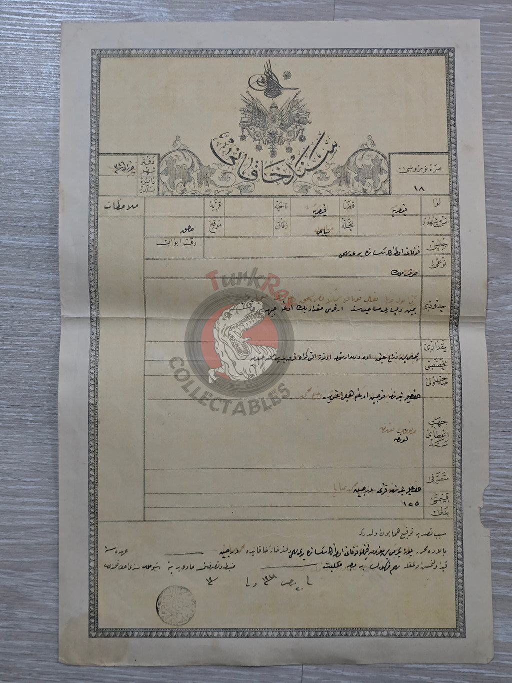 Ottoman 1898 Land Deed House in Kayseri Title Armenian Family 2 watermark