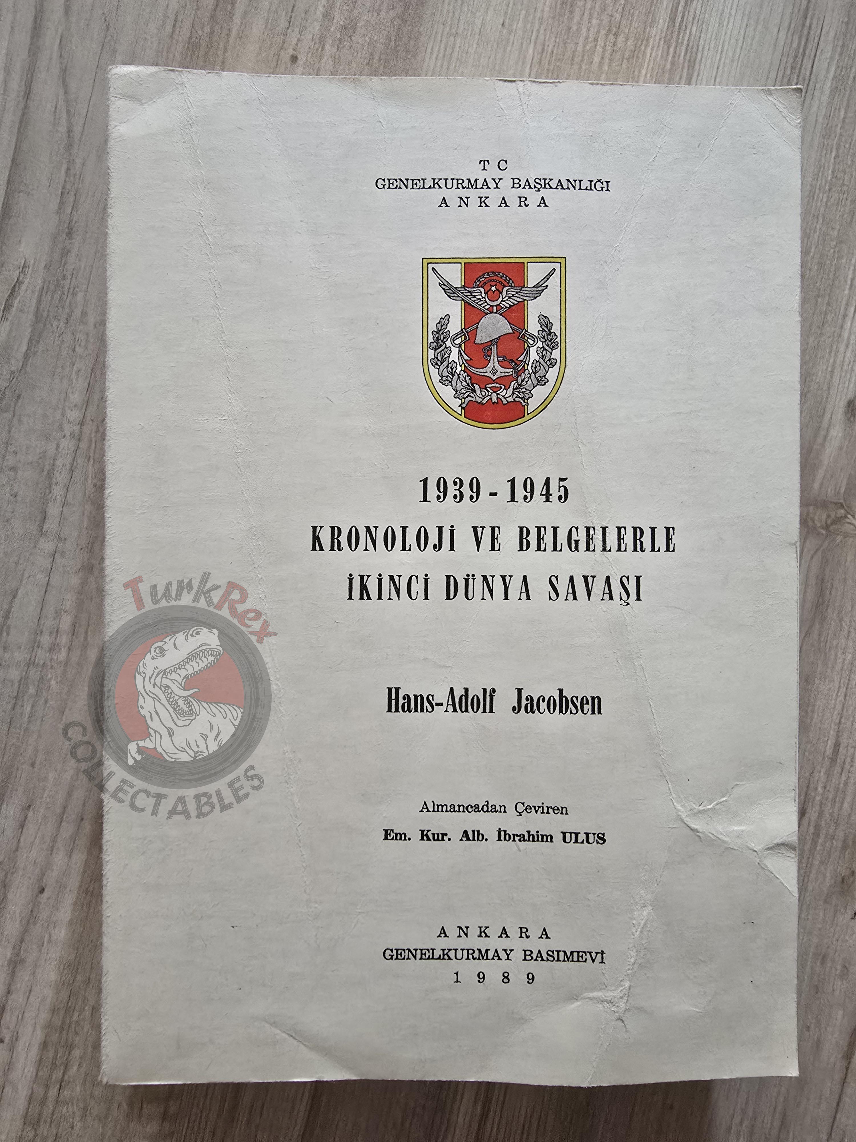 Hans Adolf Jacobsen – World War II with Chronology 1989 Turkish Book Military Maps WW2
