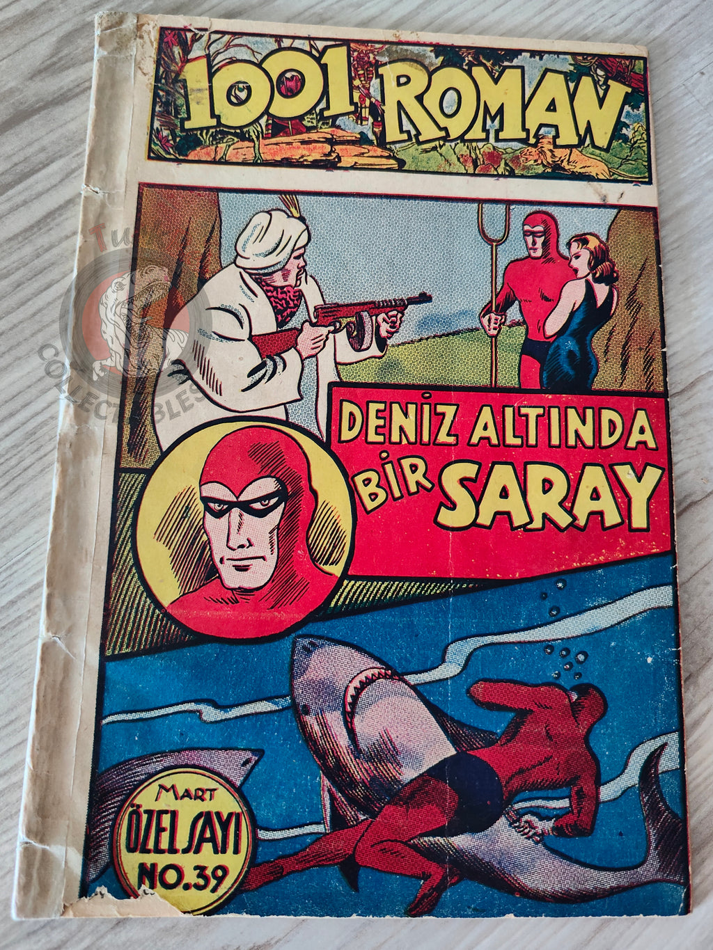1001 Roman 1943 The Phantom - The Singh Brotherhood Turkish Comic Mag Turkey