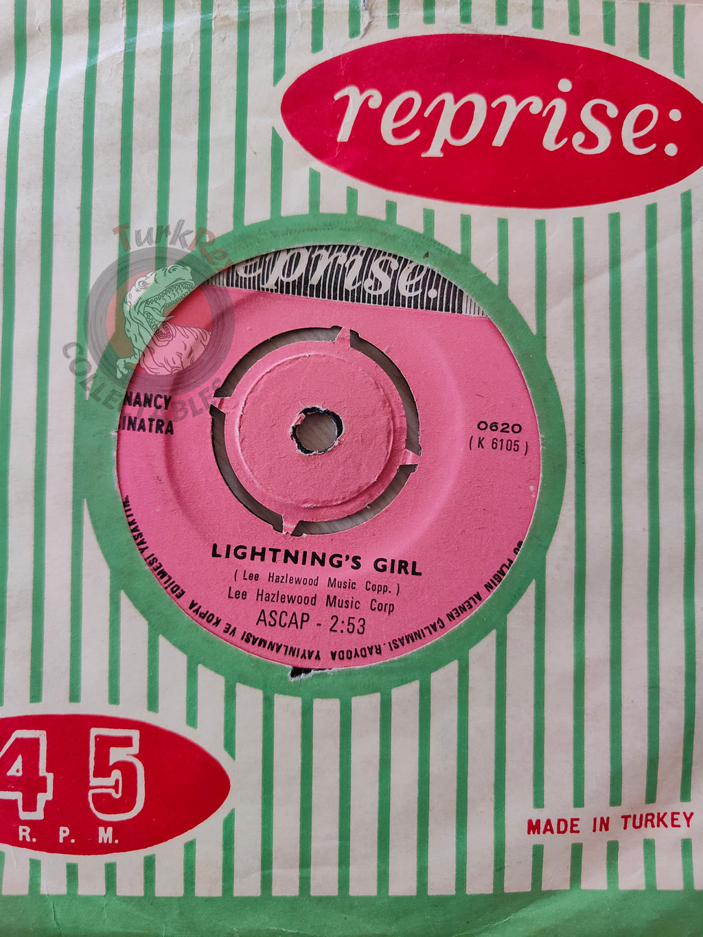 Nancy Sinatra – Lightning's Girl 7" Turkish Pressing Vinyl Turkey Edition
