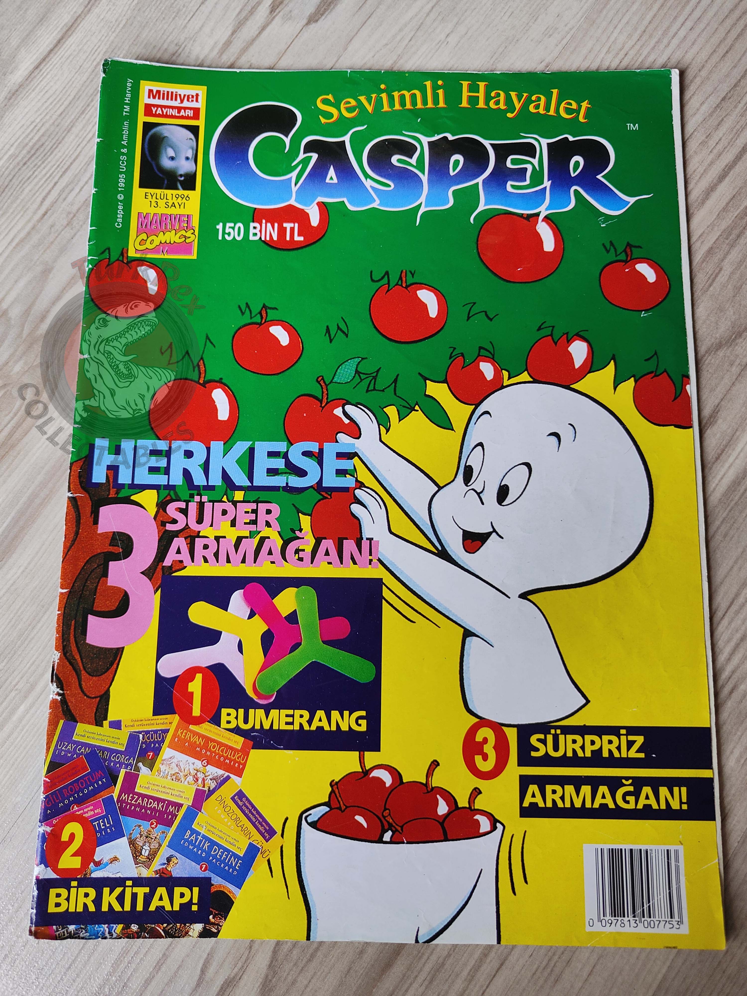 Casper the Friendly Ghost Magazine – Issue #13 1996 Turkish Comic Turkey
