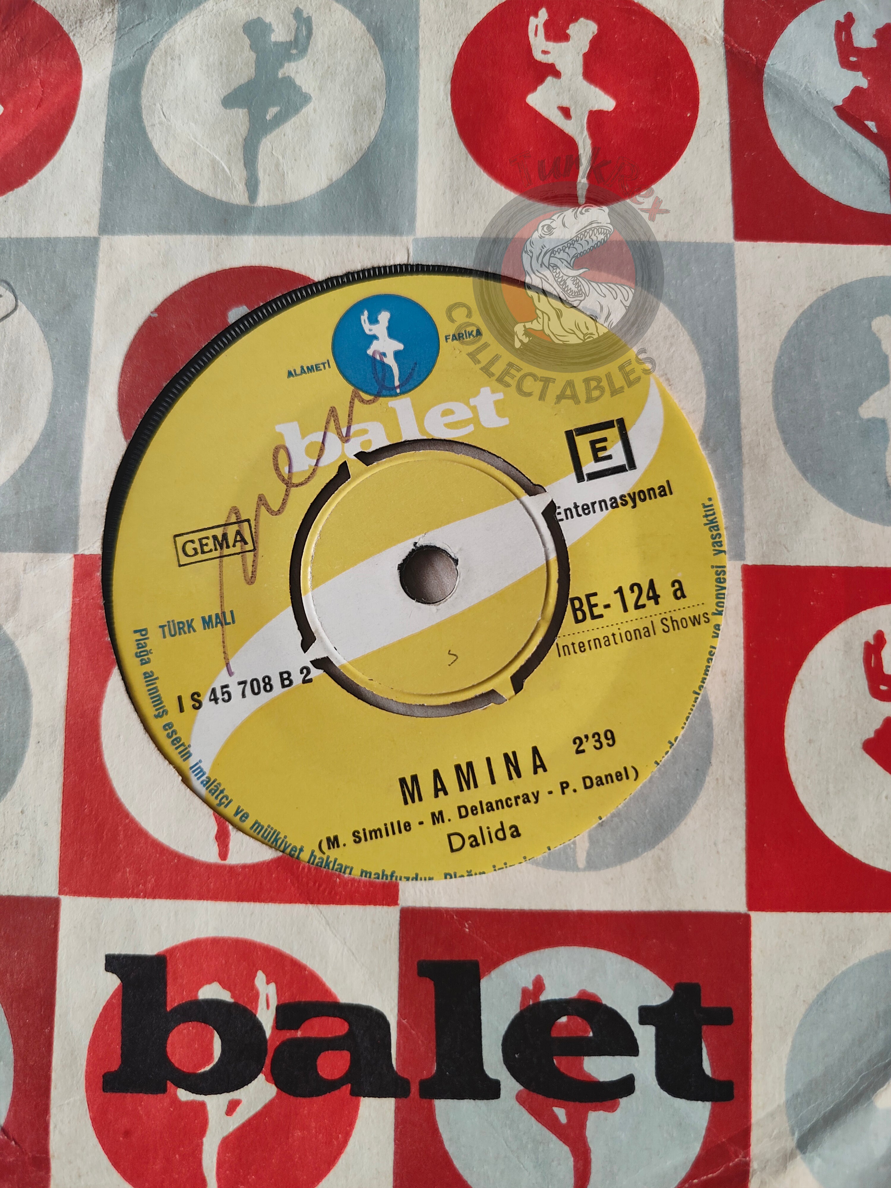 Dalida – Mamina 7" Turkish Pressing Vinyl Turkey Edition