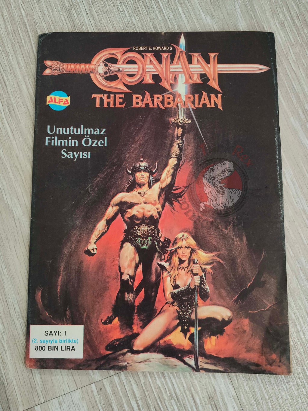 Conan #1 Marvel Super Special Magazine Issue Turkish Comic Turkey