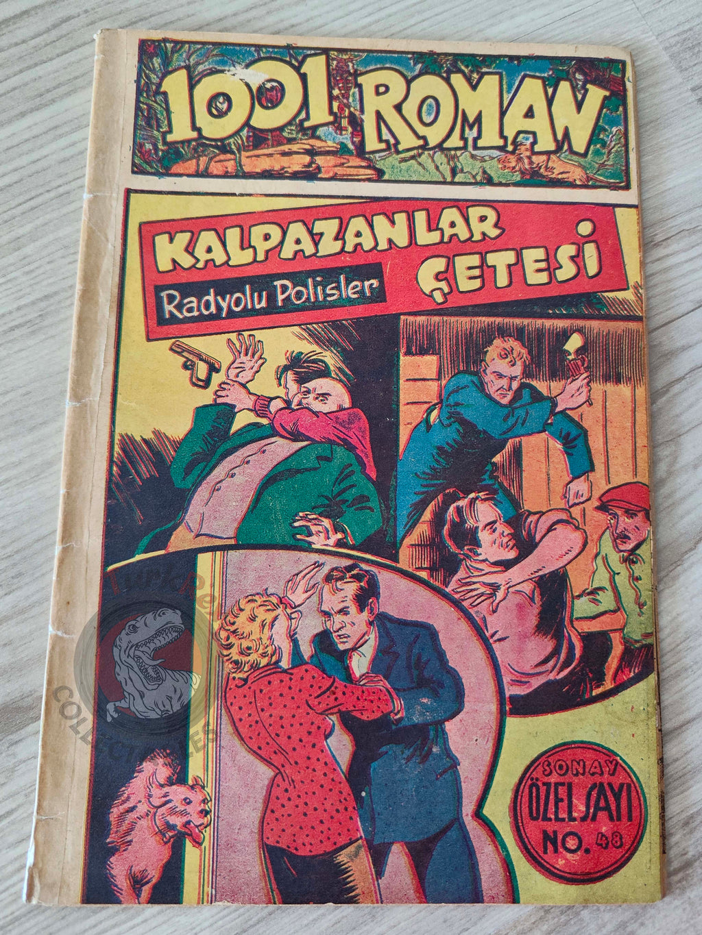 1001 Roman 1943 Radio Patrol Charles Schmidt Turkish Comic Mag Turkey