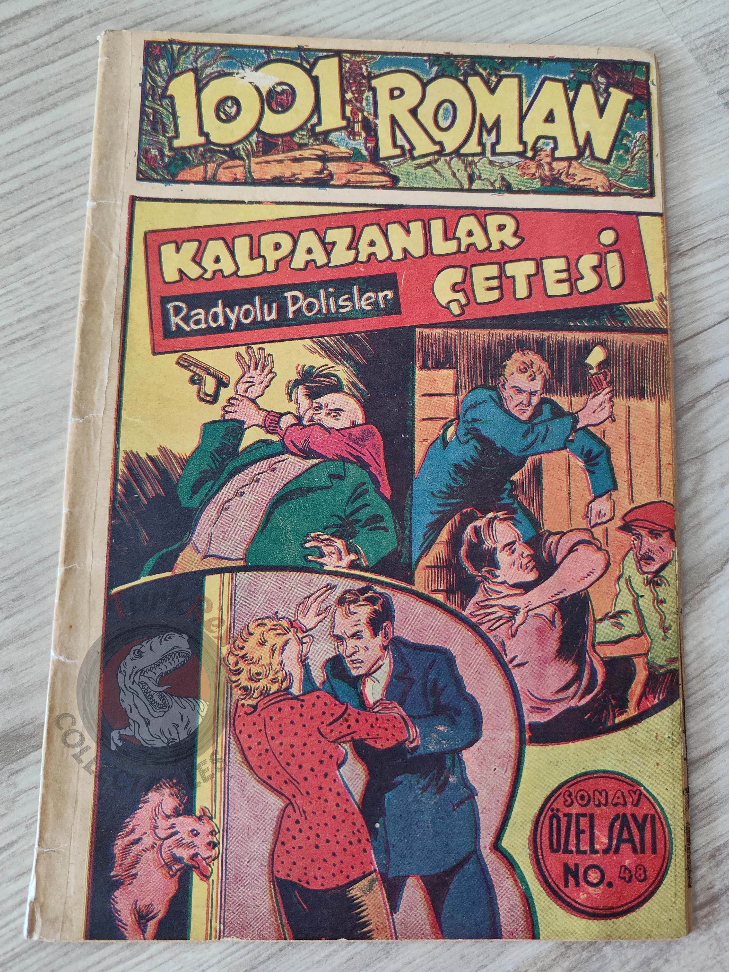 1001 Roman 1943 Radio Patrol Charles Schmidt Turkish Comic Mag Turkey