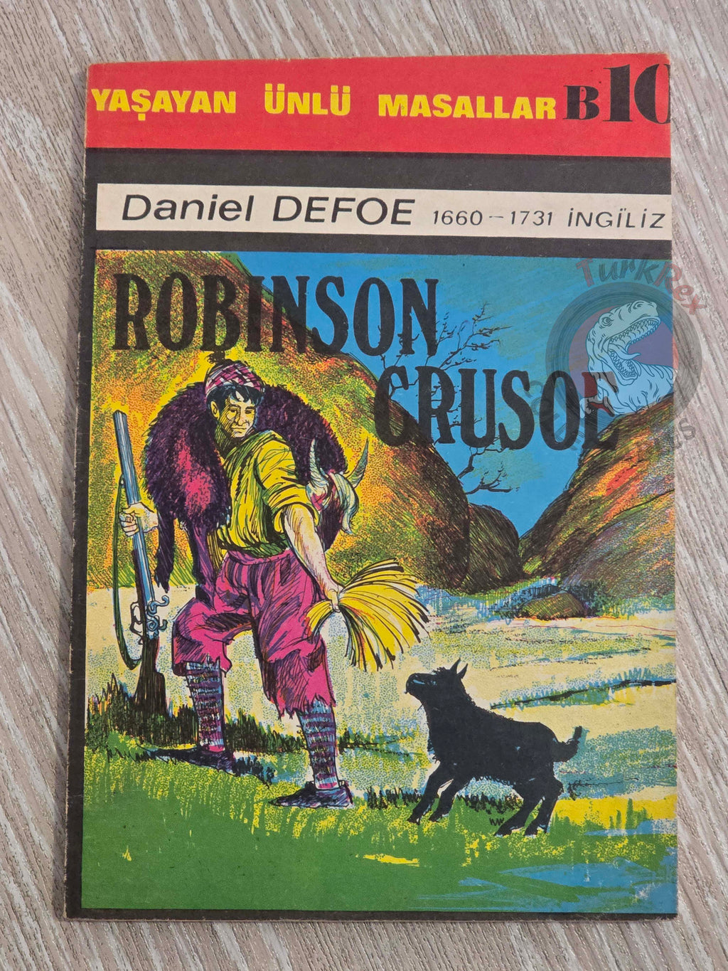 Daniel Defoe – Robinson Crusoe 1982 Turkish Book Turkey Illustrated