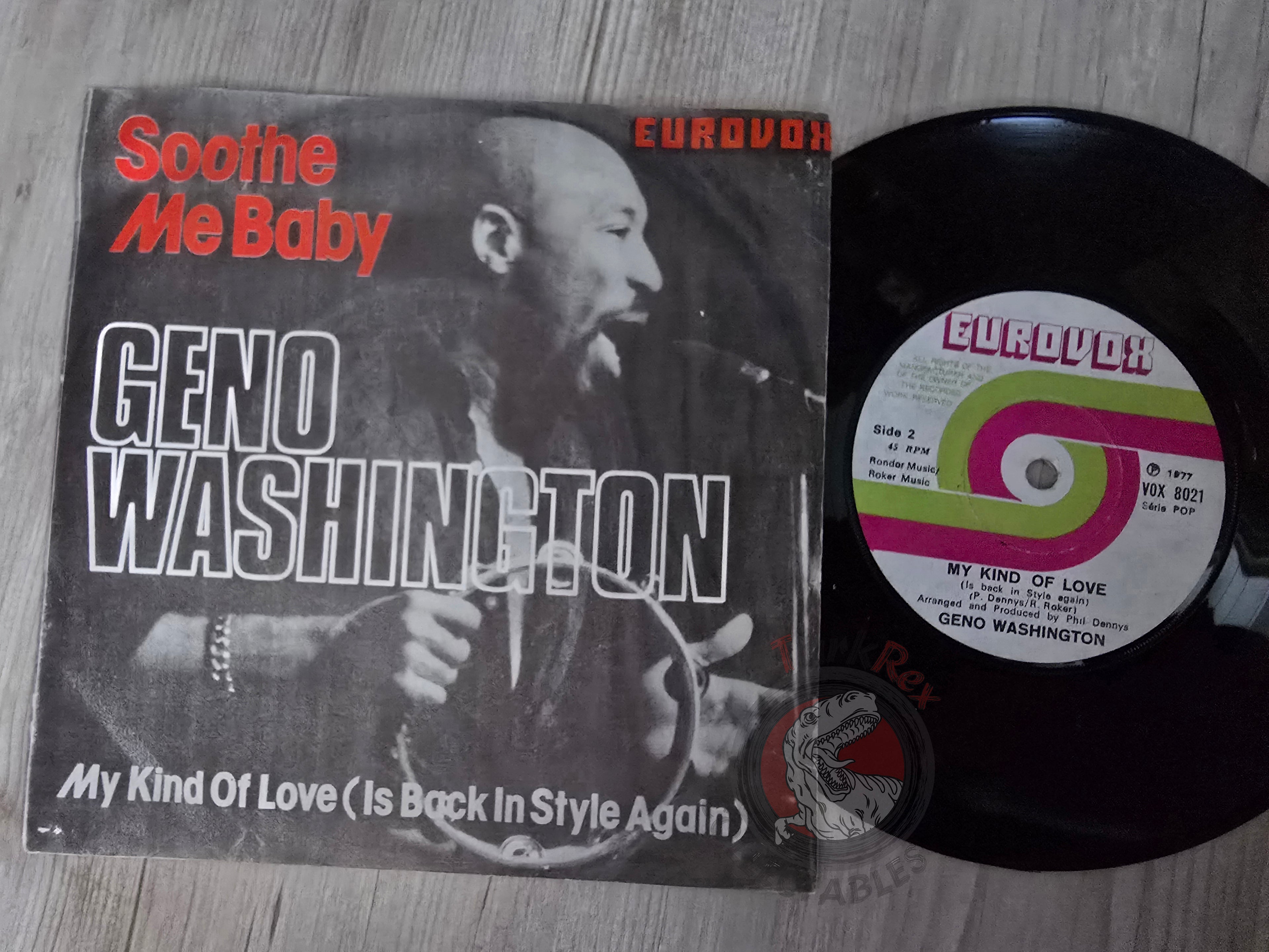Geno Washington – Soothe Me Baby 7" Turkish Pressing Vinyl Turkey Edition