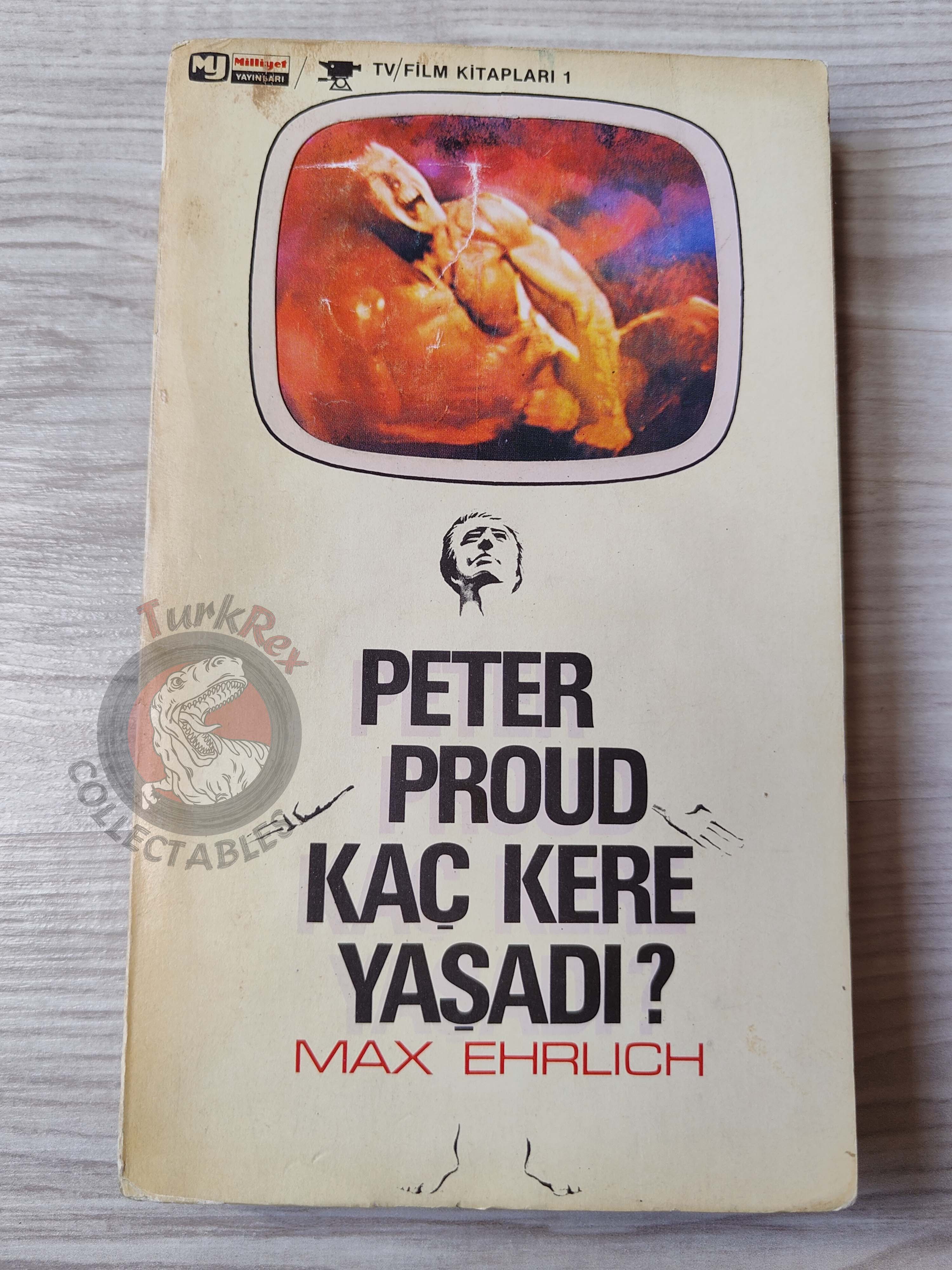 Max Ehrlich – The Reincarnation of Peter Proud 1975 1st Turkish Book Turkey