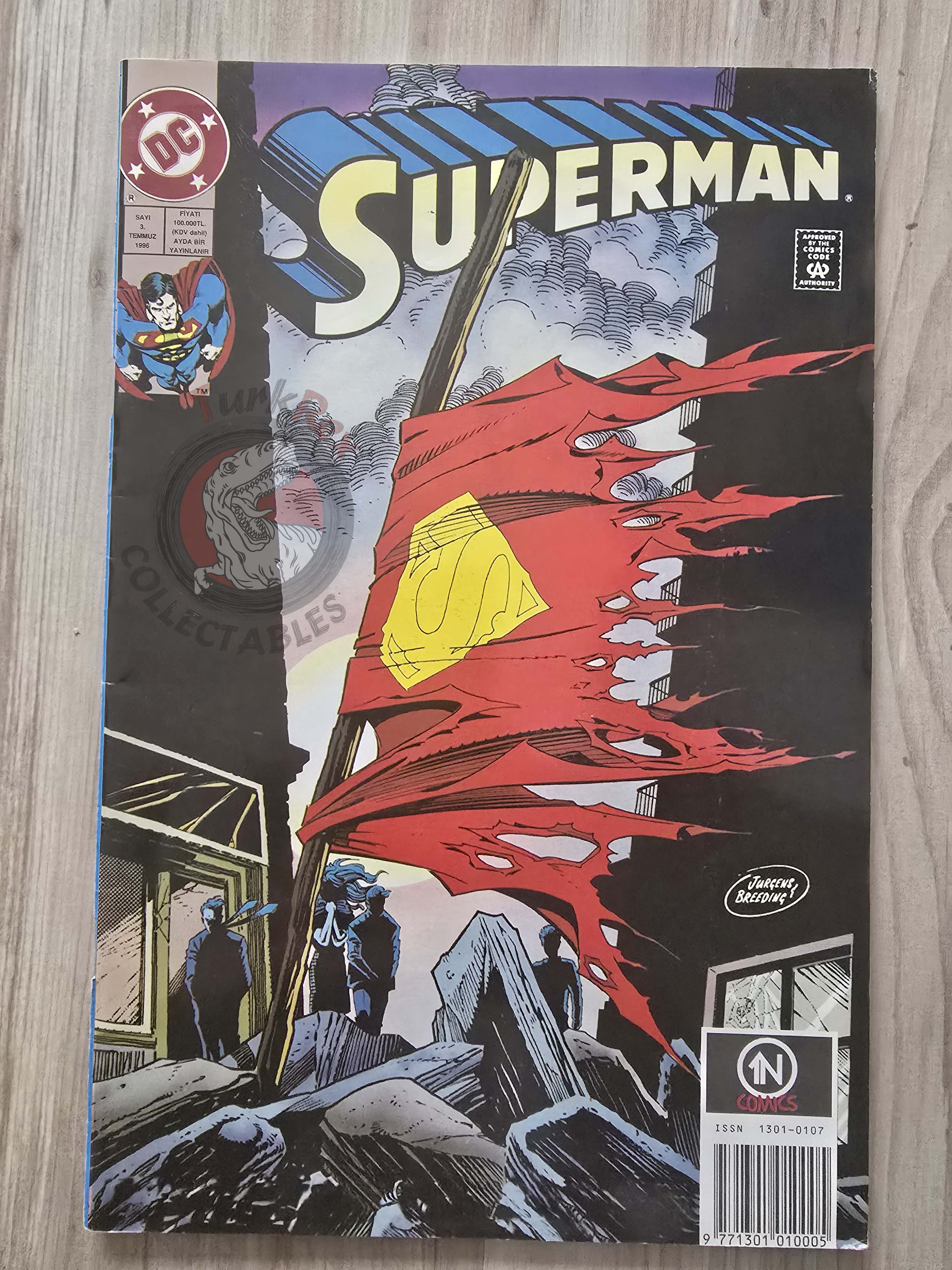 Superman #3 1996 Turkish Comic Turkey Action Comics #684 The Man Of Steel #19