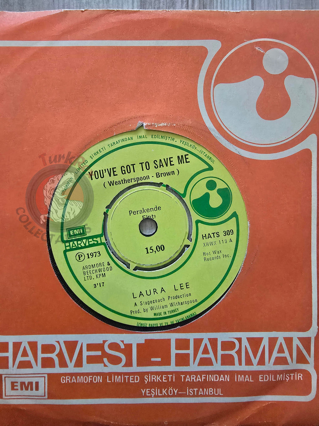 Laura Lee – You've Got To Save Me 7" Turkish Pressing Vinyl Turkey Edition