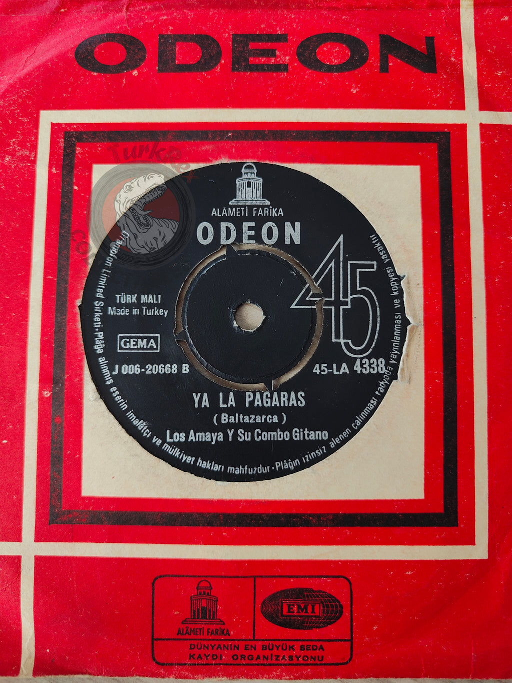 Los Amaya Y Su Combo Gitano – Vive La Vida Hoy 7" Turkish Pressing Vinyl Turkey Edition