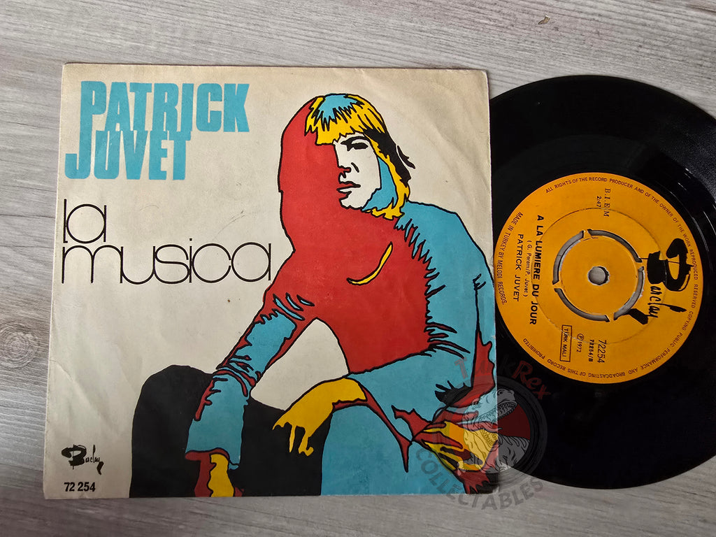Patrick Juvet – La Musica 7" Turkish Pressing Vinyl Turkey Edition