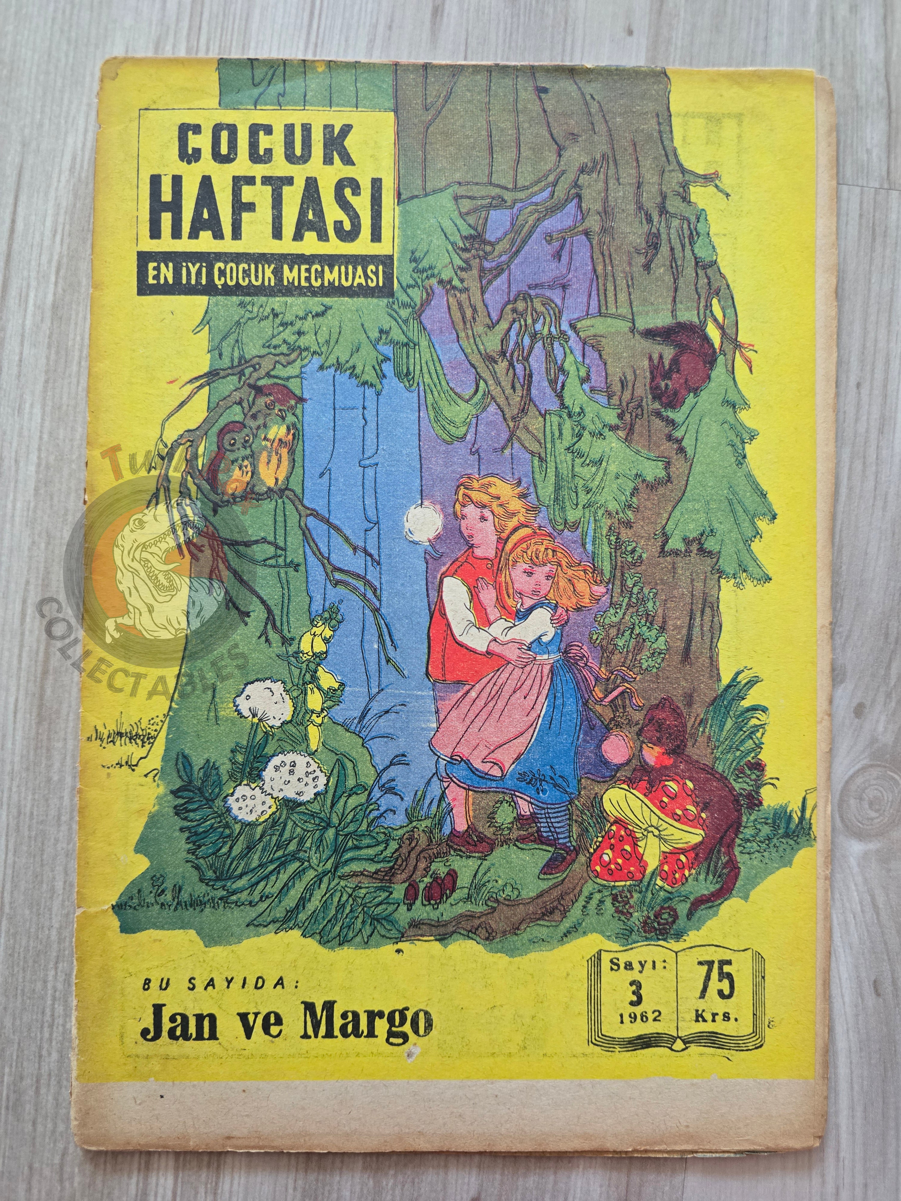 Çocuk Haftası Magazine 1962 Hansel and Gretel Turkish Comic Turkey