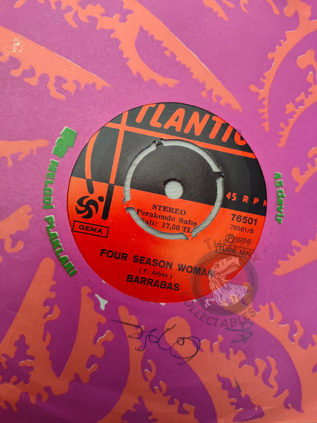 Barrabas – Checkmate / Mellow Blow 7" Turkish Pressing Vinyl Turkey Edition