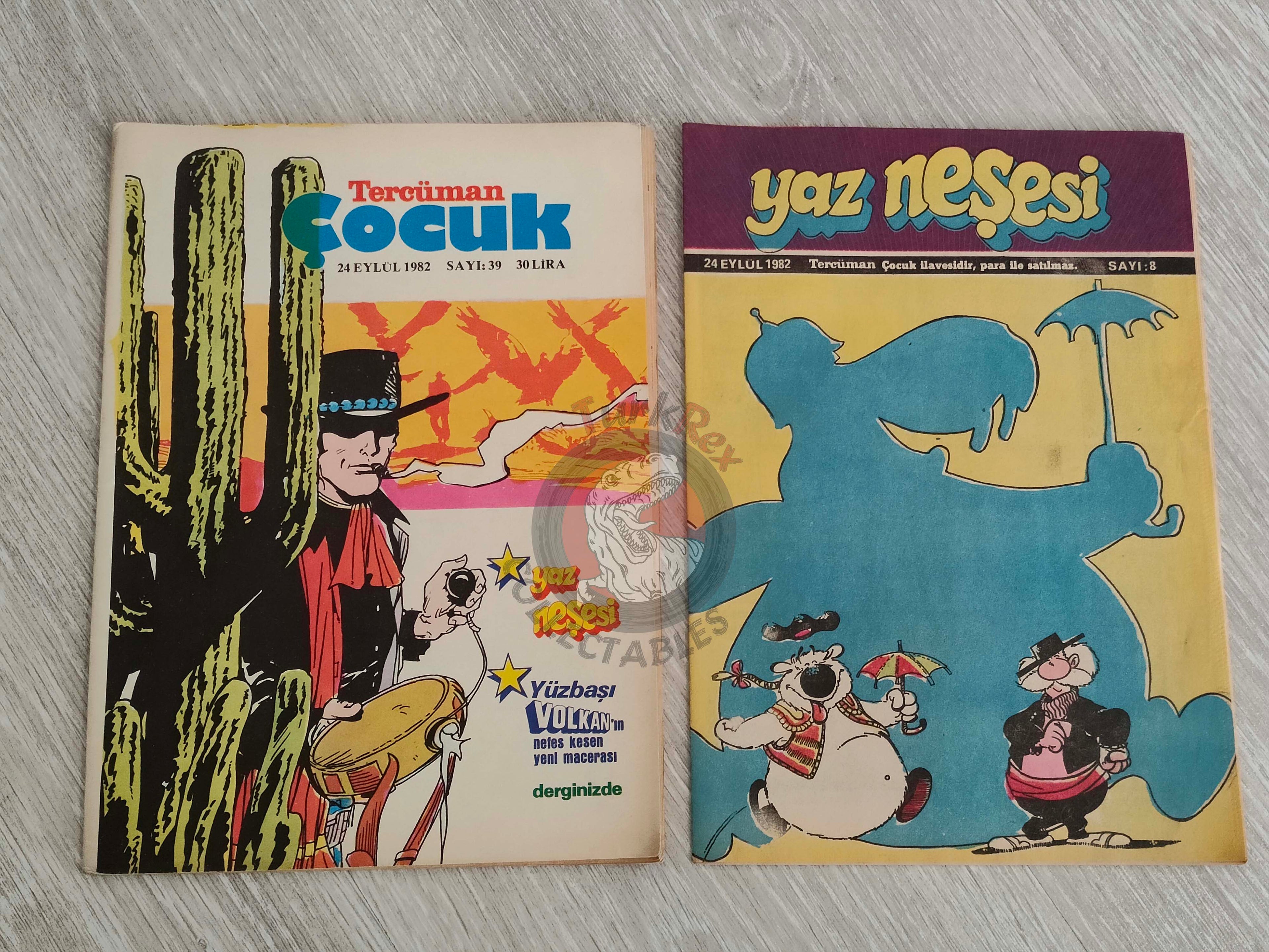 Tercüman Çocuk #39 1982 Turkish Comic Turkey Superman Star Wars #28 The Flintstones Thorgal Larry Yuma