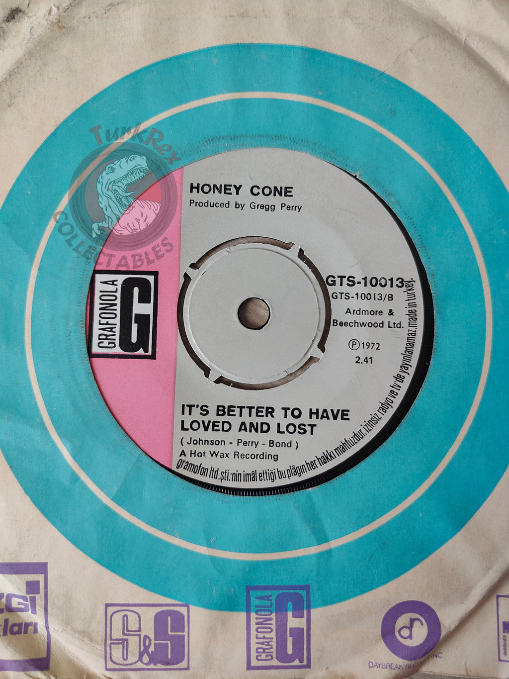 Honey Cone – Sittin' On A Time Bomb 7" Turkish Pressing Vinyl Turkey Edition