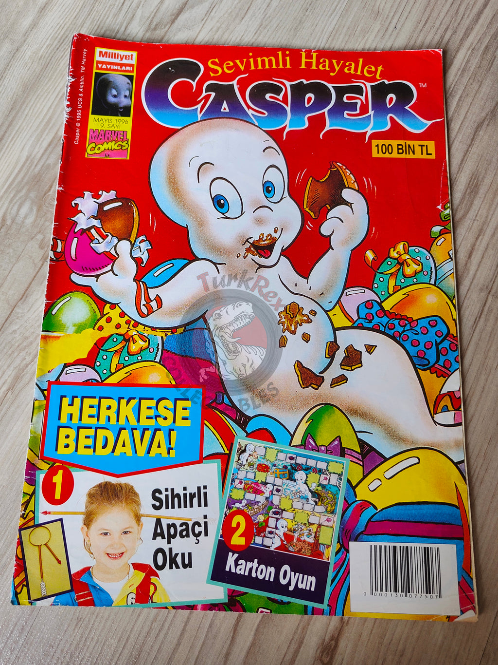 Casper the Friendly Ghost Magazine – Issue #9 1996 Turkish Comic Turkey