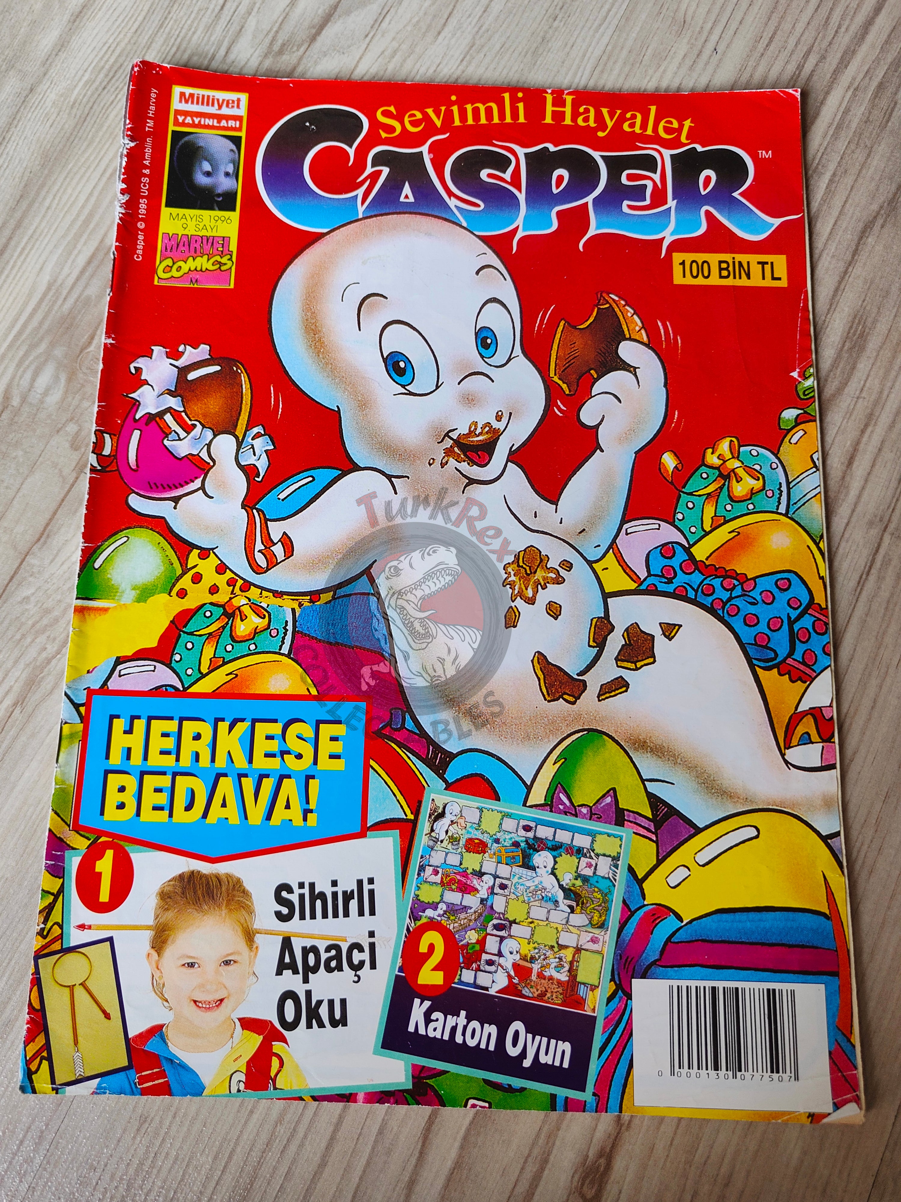 Casper the Friendly Ghost Magazine – Issue #9 1996 Turkish Comic Turkey
