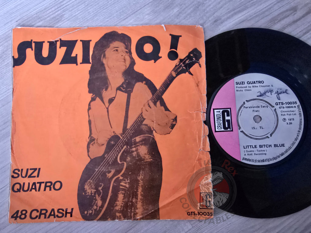 Suzi Quatro – 48 Crash 7" Turkish Pressing Vinyl Turkey Edition