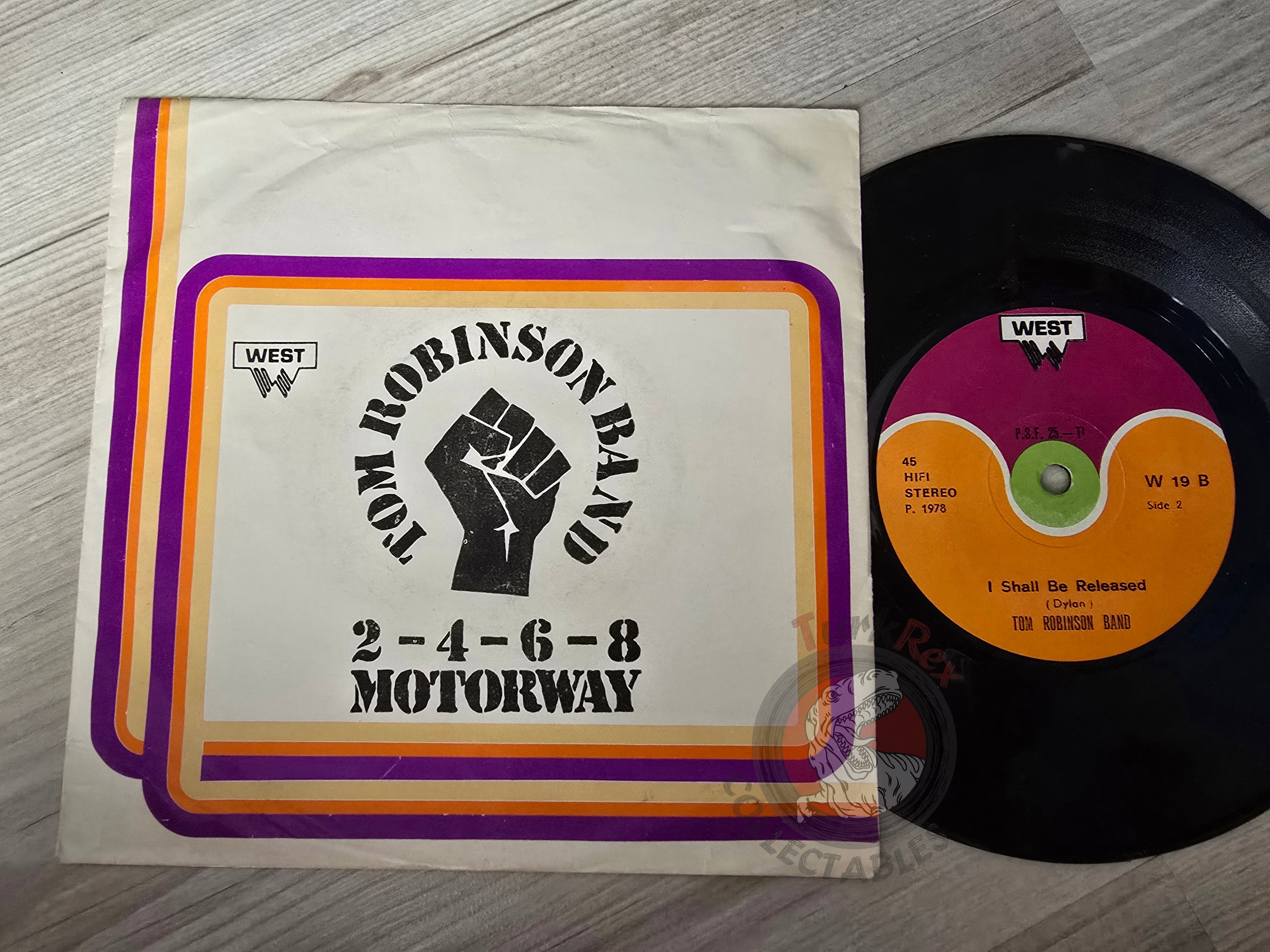 Tom Robinson Band – 2-4-6-8 Motorway 7" Turkish Pressing Vinyl Turkey Edition