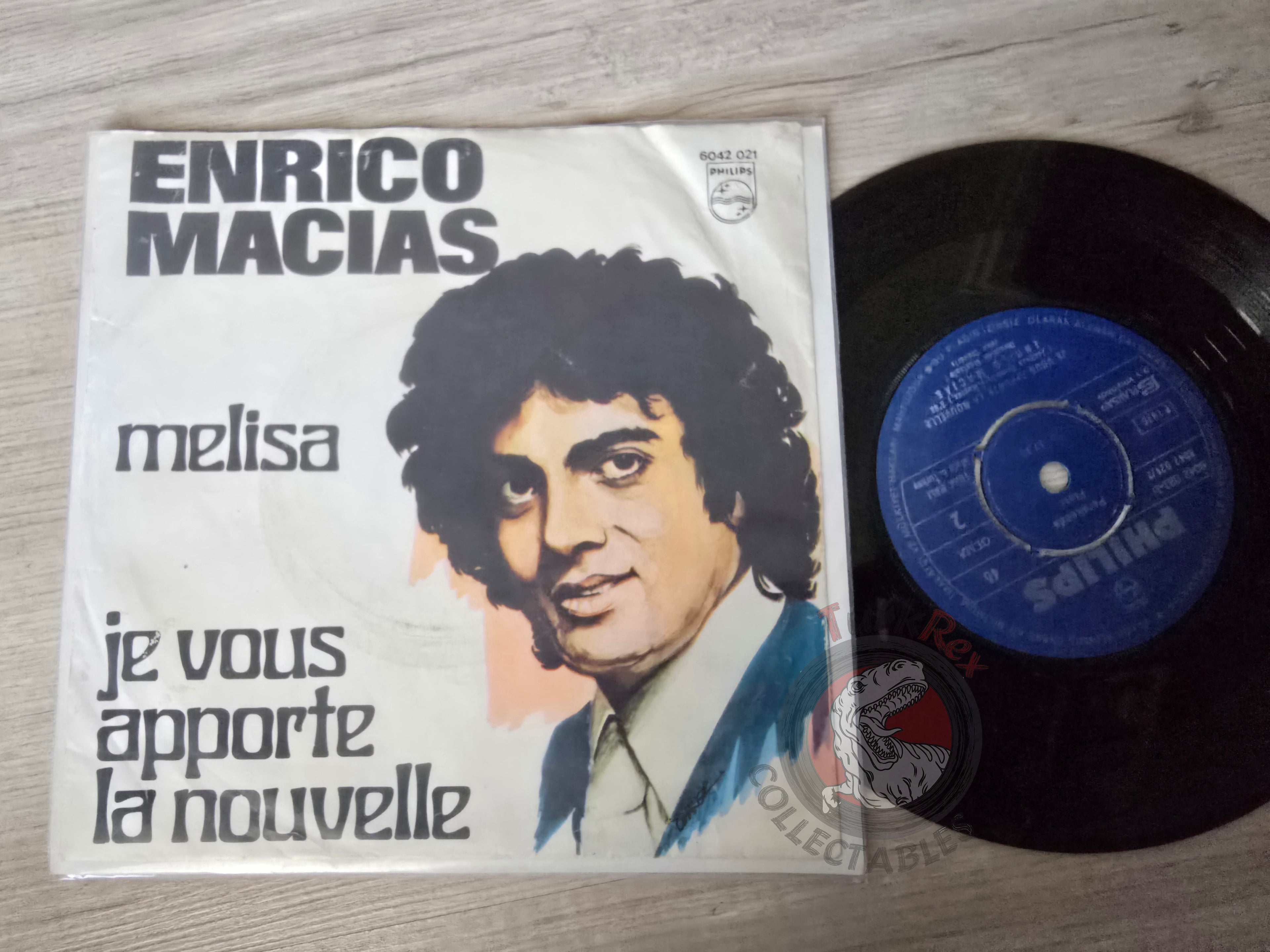 Enrico Macias – Melisa 7" Turkish Pressing Vinyl Turkey Edition
