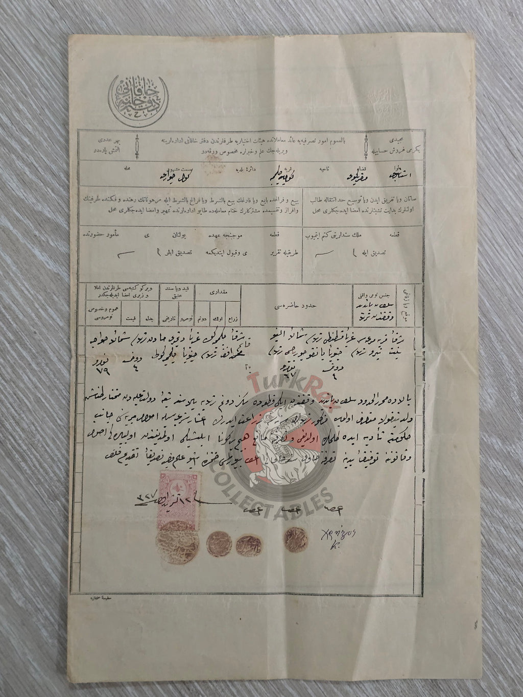 Ottoman 1911 Land Deed Plot in İstanbul Title Rum Greek Citizen Greece